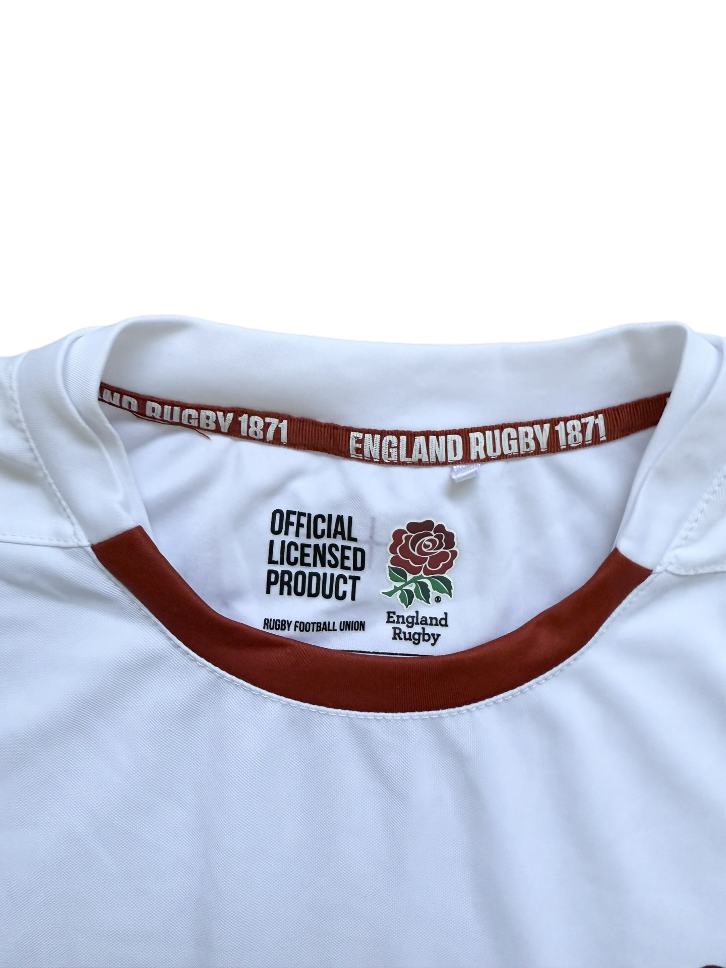 Rugby England National Team RFU Poly Crewneck T-Shirt Size M