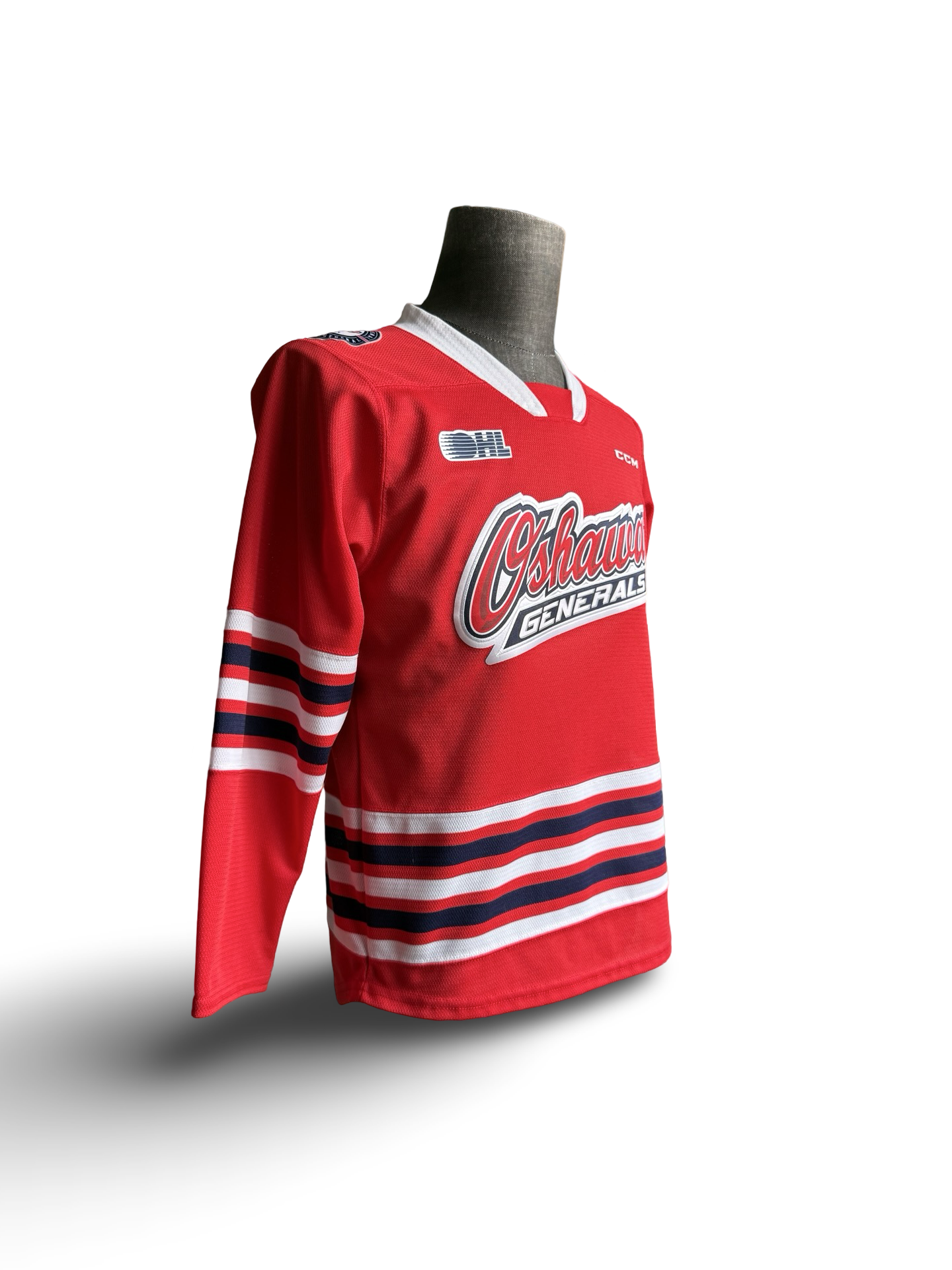 YOUTH OHL CHL Oshawa Generals CCM Hockey Jersey Size Youth L/XL