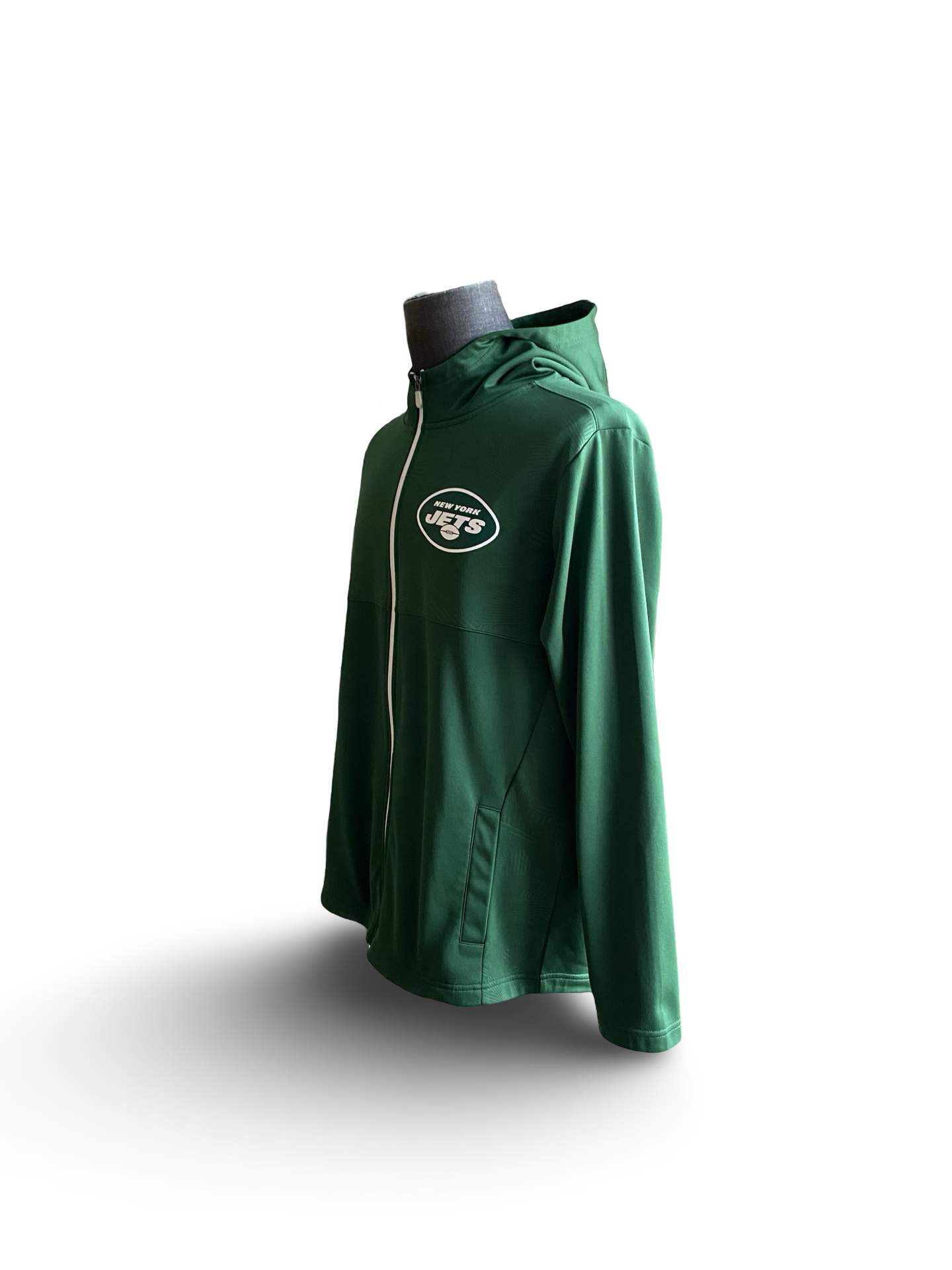 NFL New York Jets Fanatics Iconic Defender Mission Primary Full Zip Hoodie Jacket Size L