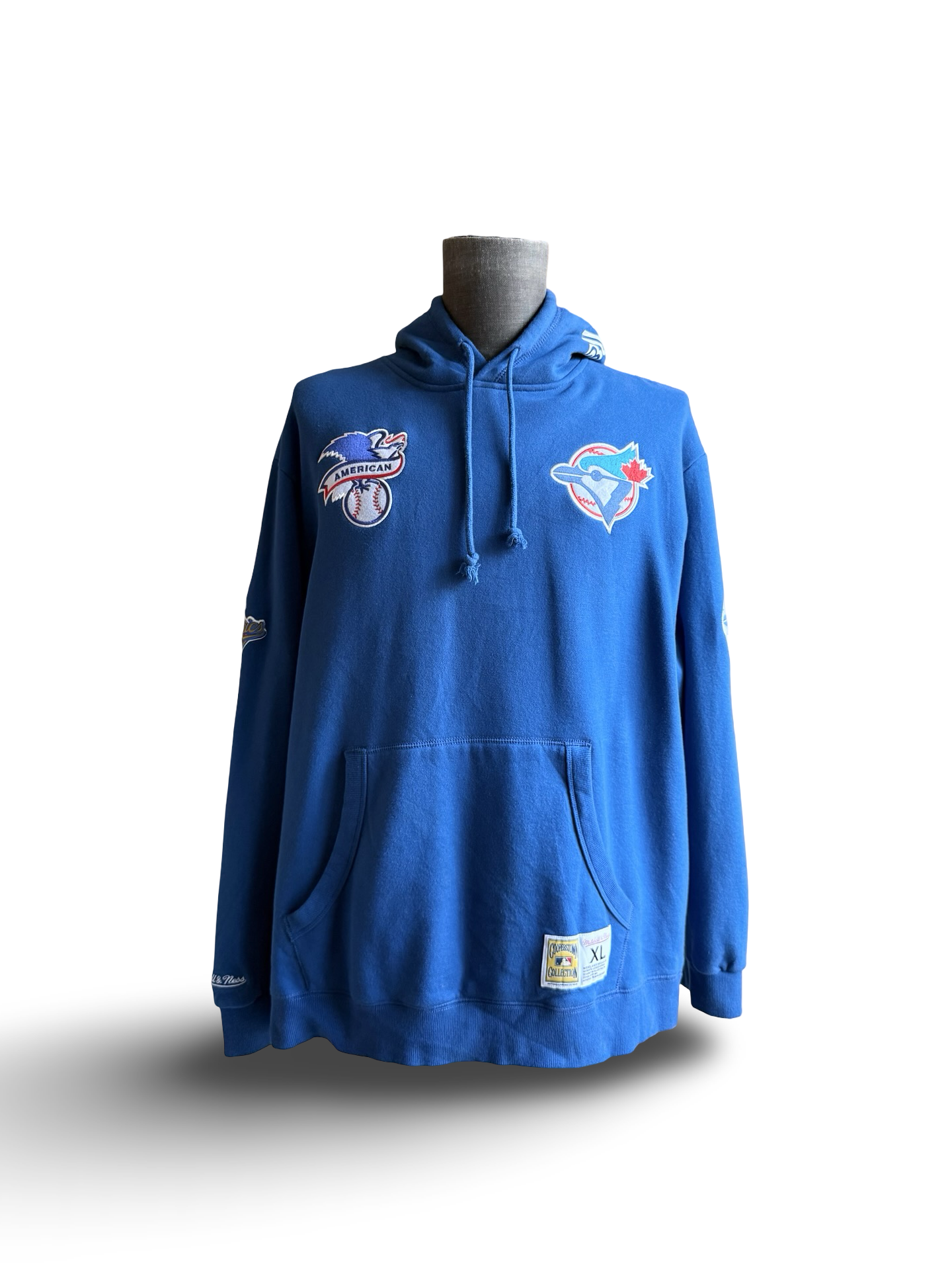 MLB Toronto Blue Jays Mitchell & Ness Coop City Collection Pullover Hoodie Size XL