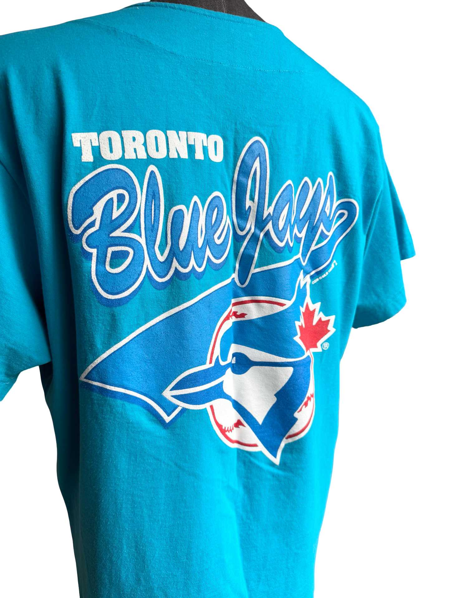 MLB Vtg 1992 Toronto Blue Jays Waves Baseball Jersey Size L