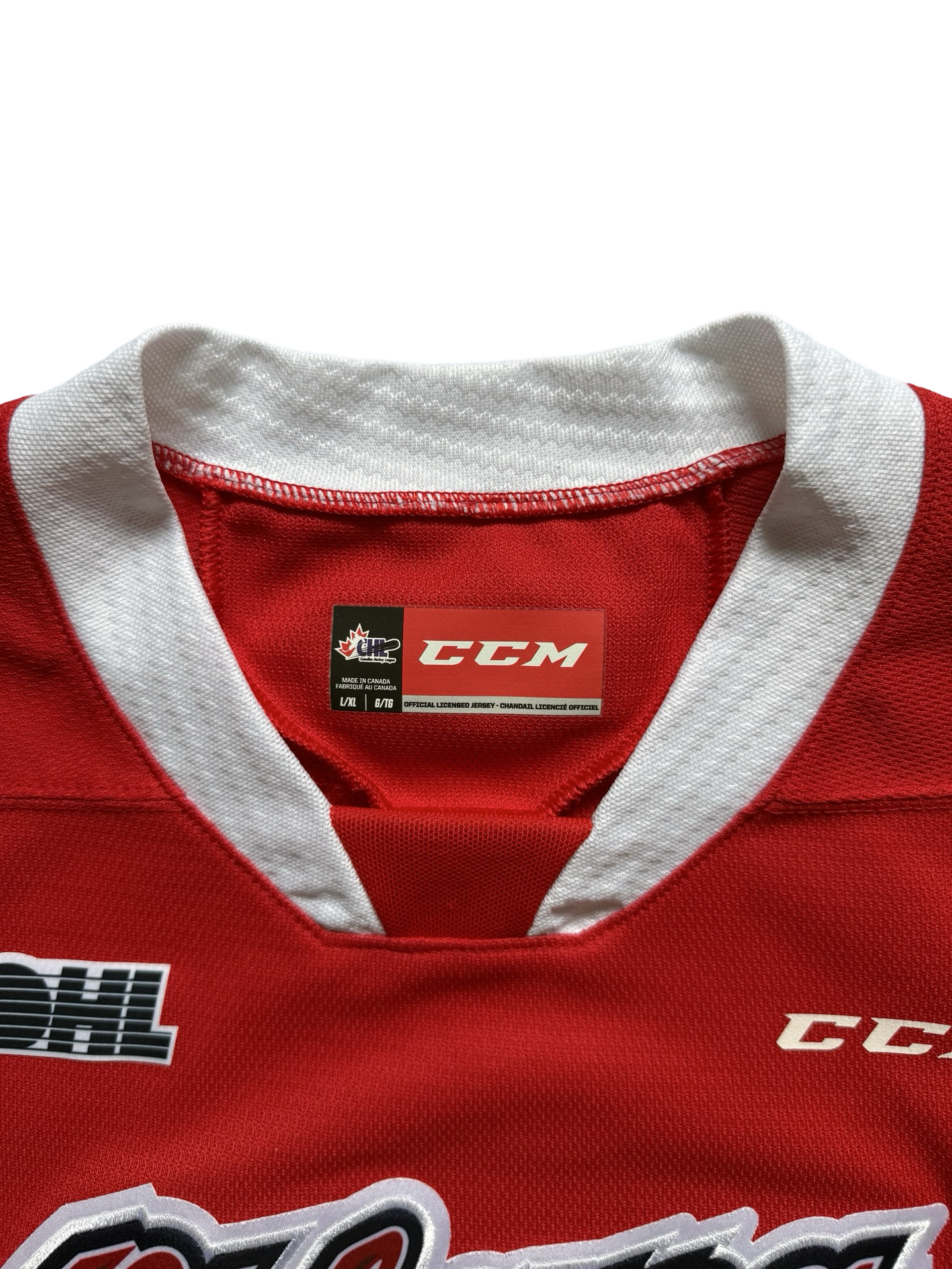 YOUTH OHL CHL Oshawa Generals CCM Hockey Jersey Size Youth L/XL