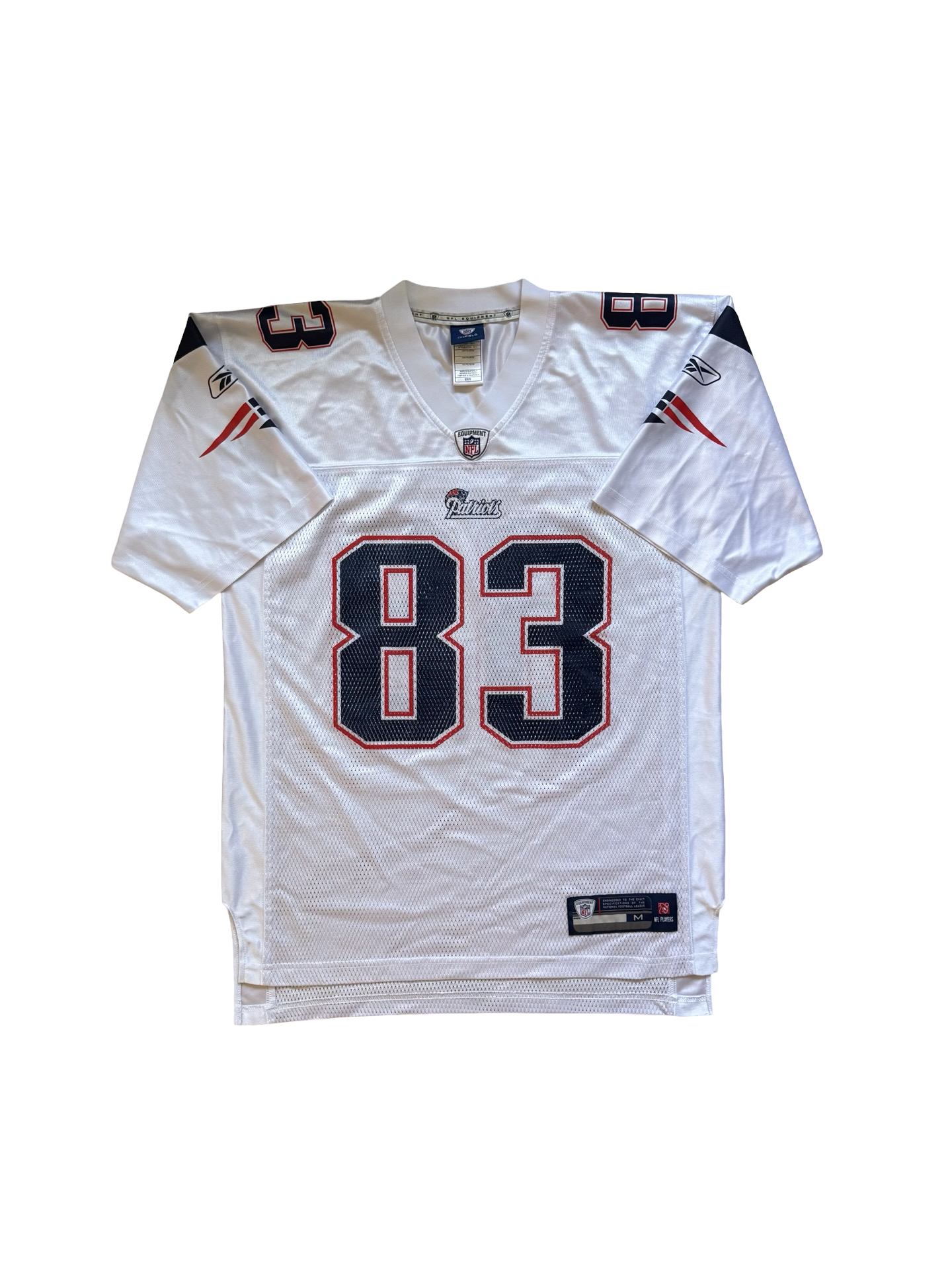 NFL Wes Welker 83 New England Patriots On Field Reebok Football Jersey Size M