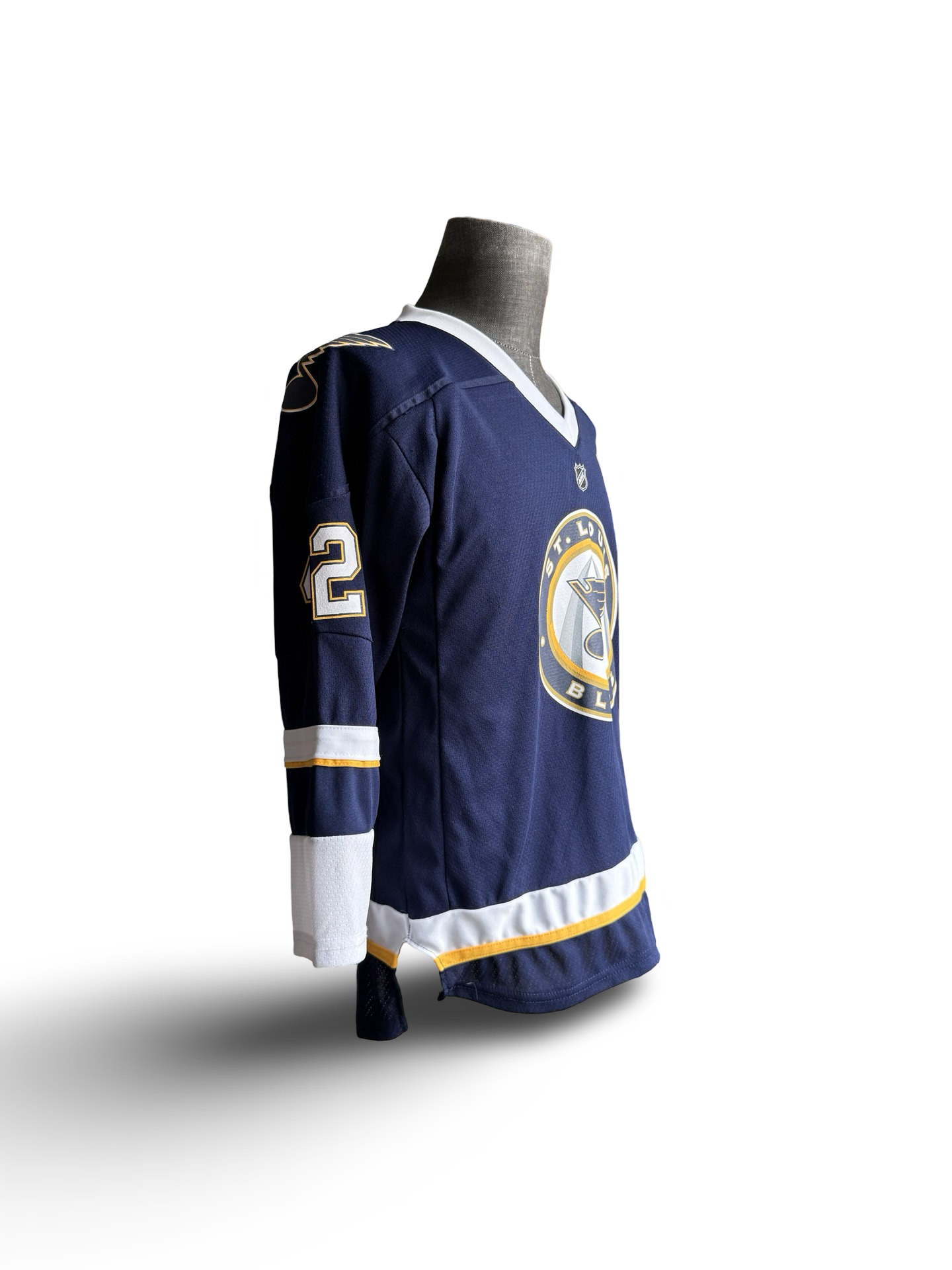 YOUTH NHL David Banks 42 St Louis Blues Reebok Alternative Arch Hockey Jersey Size Youth L/XL