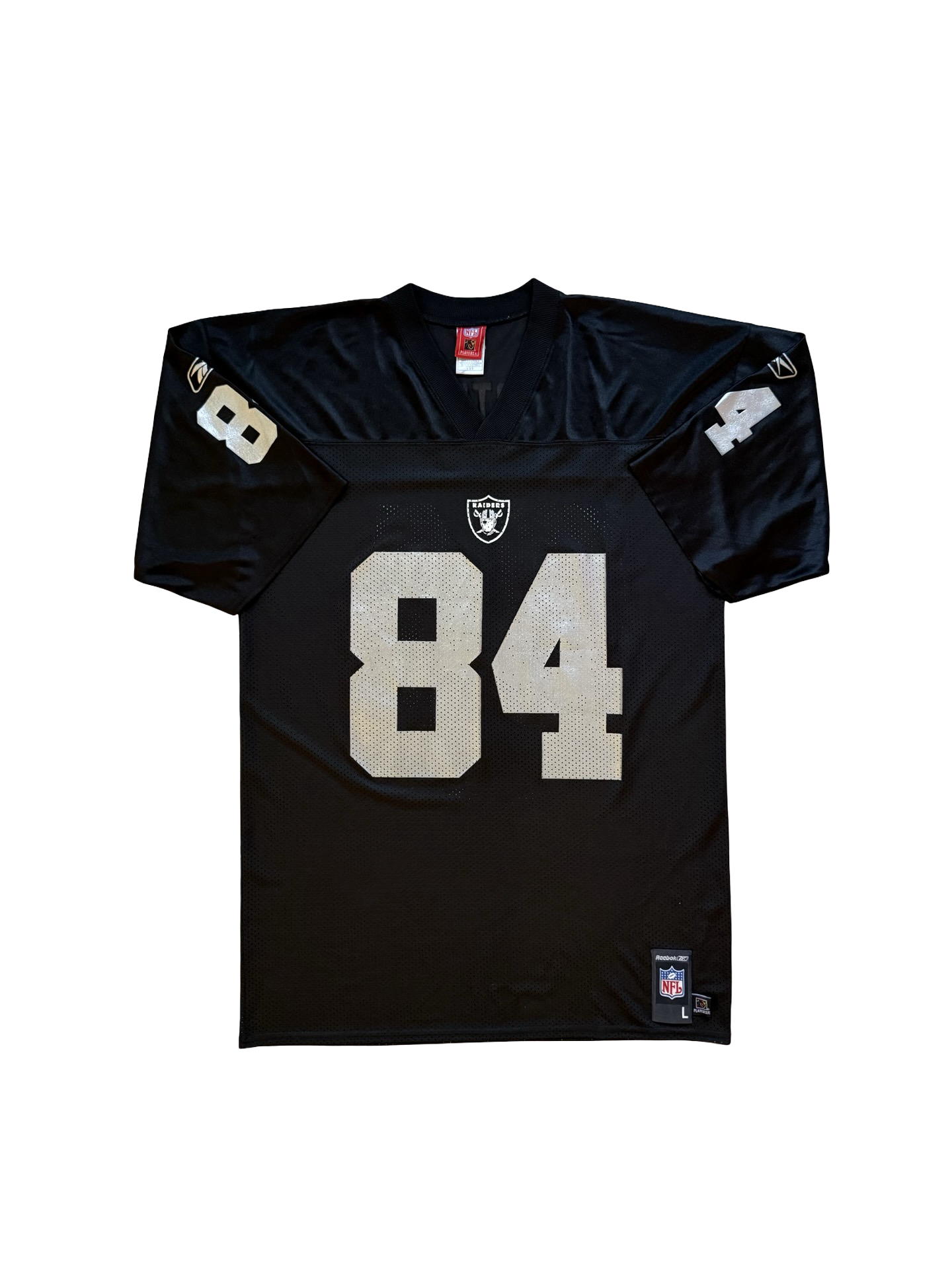 NFL Vtg Jerry Porter 4 Oakland Raiders Reebok 00’s Football Jersey Size L