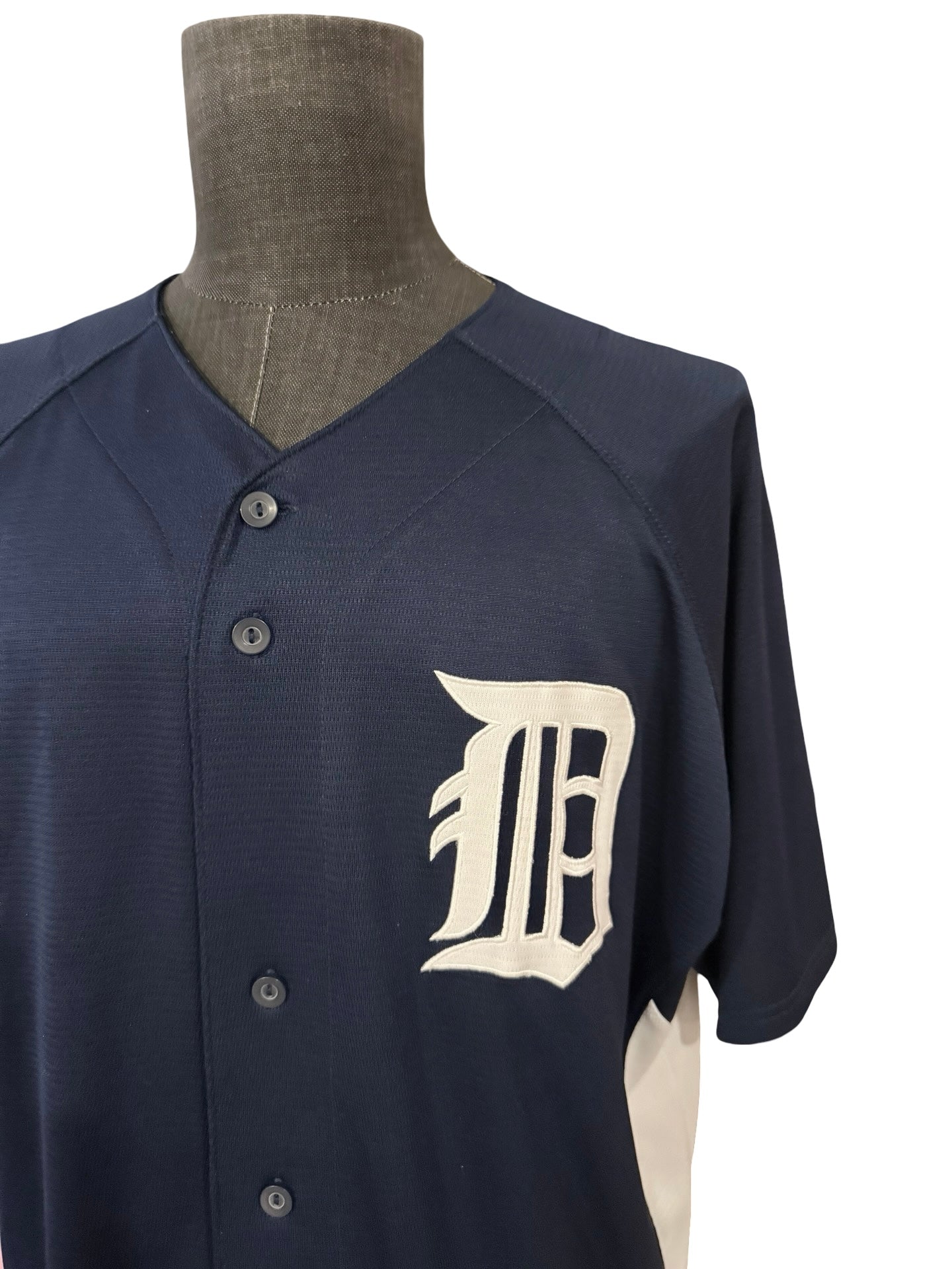 MLB Vtg Detroit Tigers Majestic Baseball Jersey Size XL