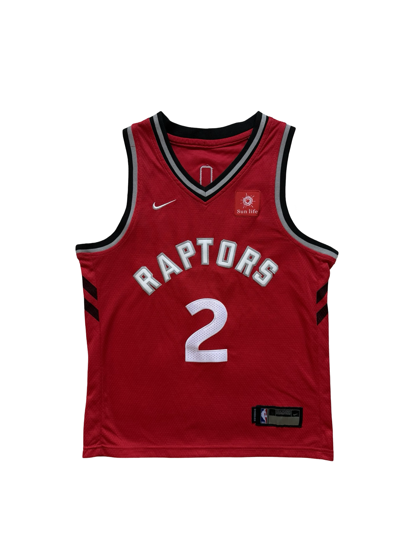 NBA Kawhi Leonard 2 Toronto Raptors Nike Swingman Sun Life Jersey Size Youth M