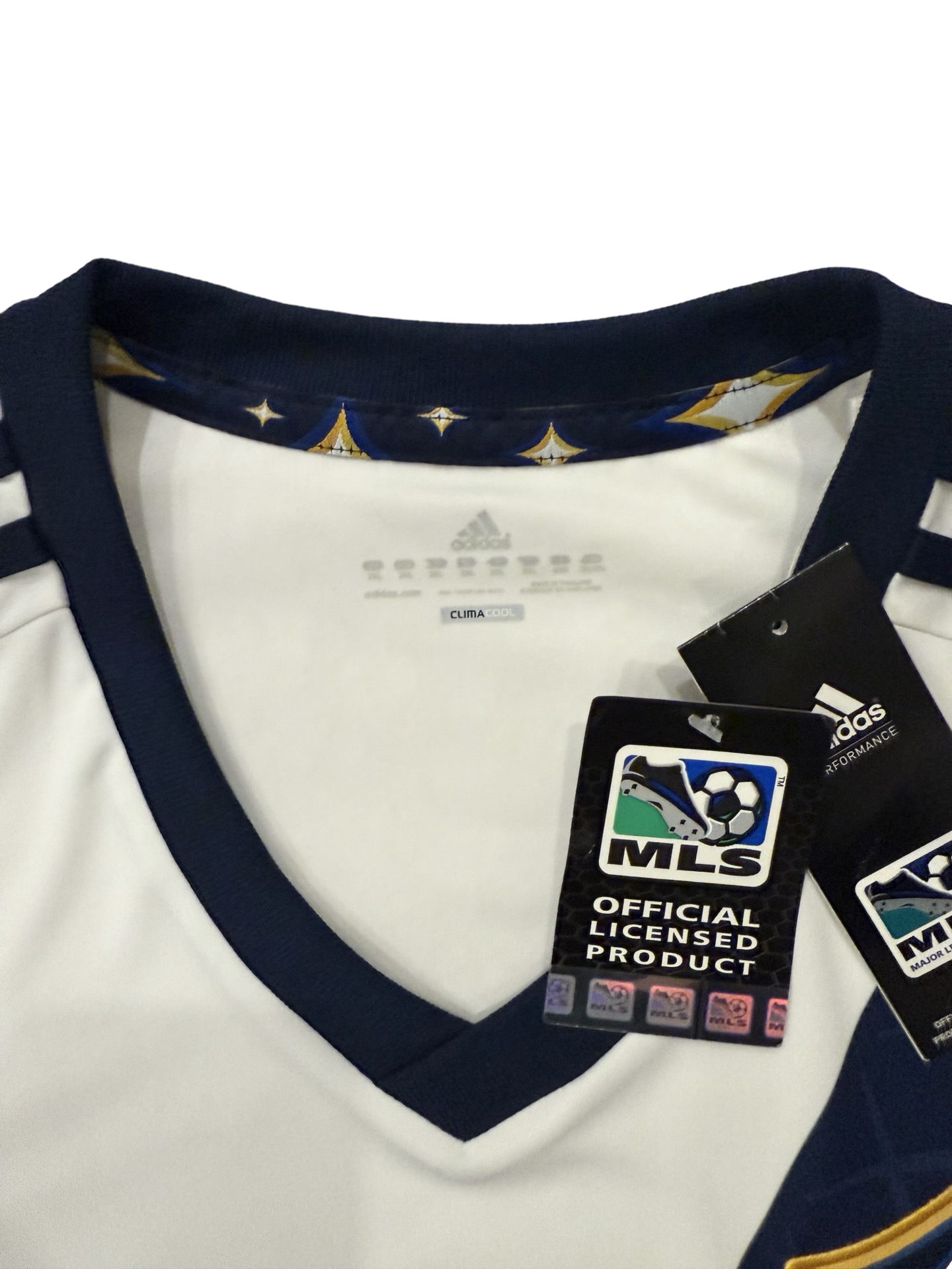 Soccer MLS LA Galaxy FC 2012-13 Adidas Football Home Jersey NWT Size 2XL