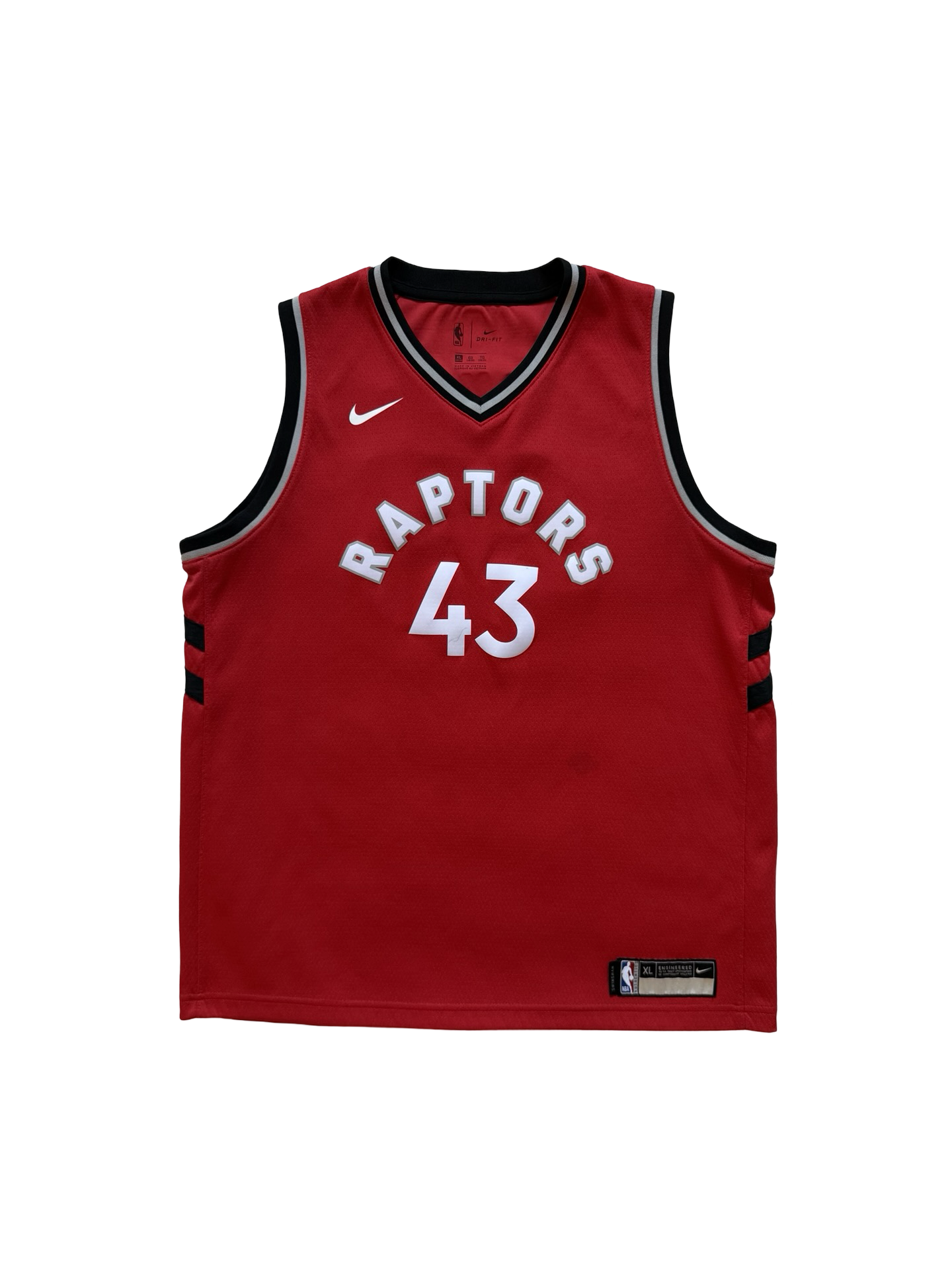 NBA Pascal Siakam 43 Toronto Raptors 2019 Nike Swingman Jersey Size Youth XL (18/20)