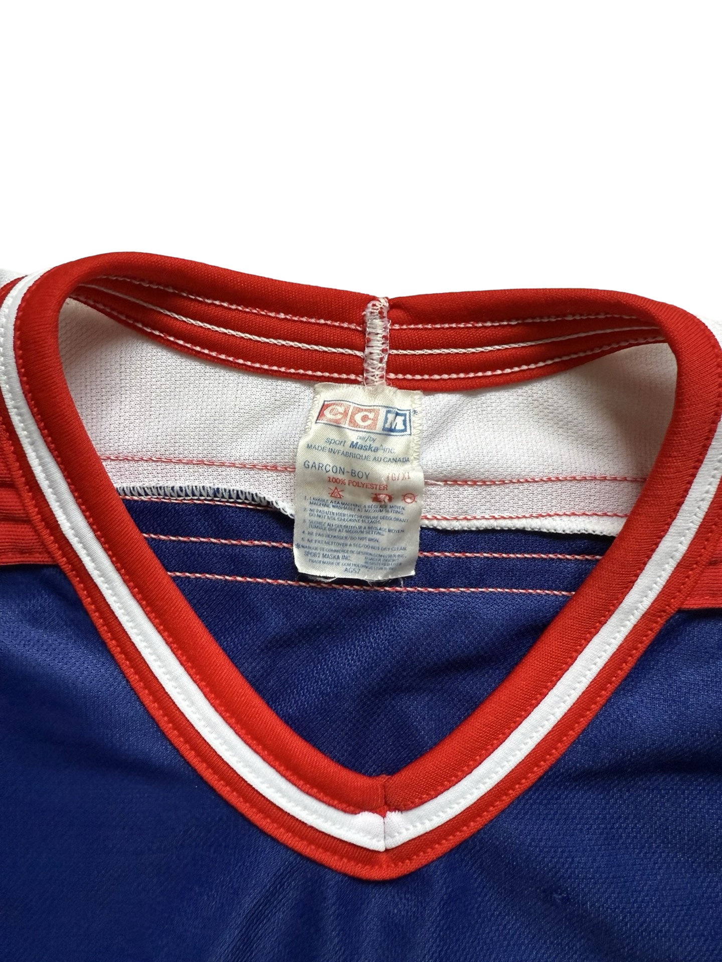 YOUTH NHL Vtg 90’s Winnipeg Jets CCM Maska Hockey Jersey Size Youth L/XL