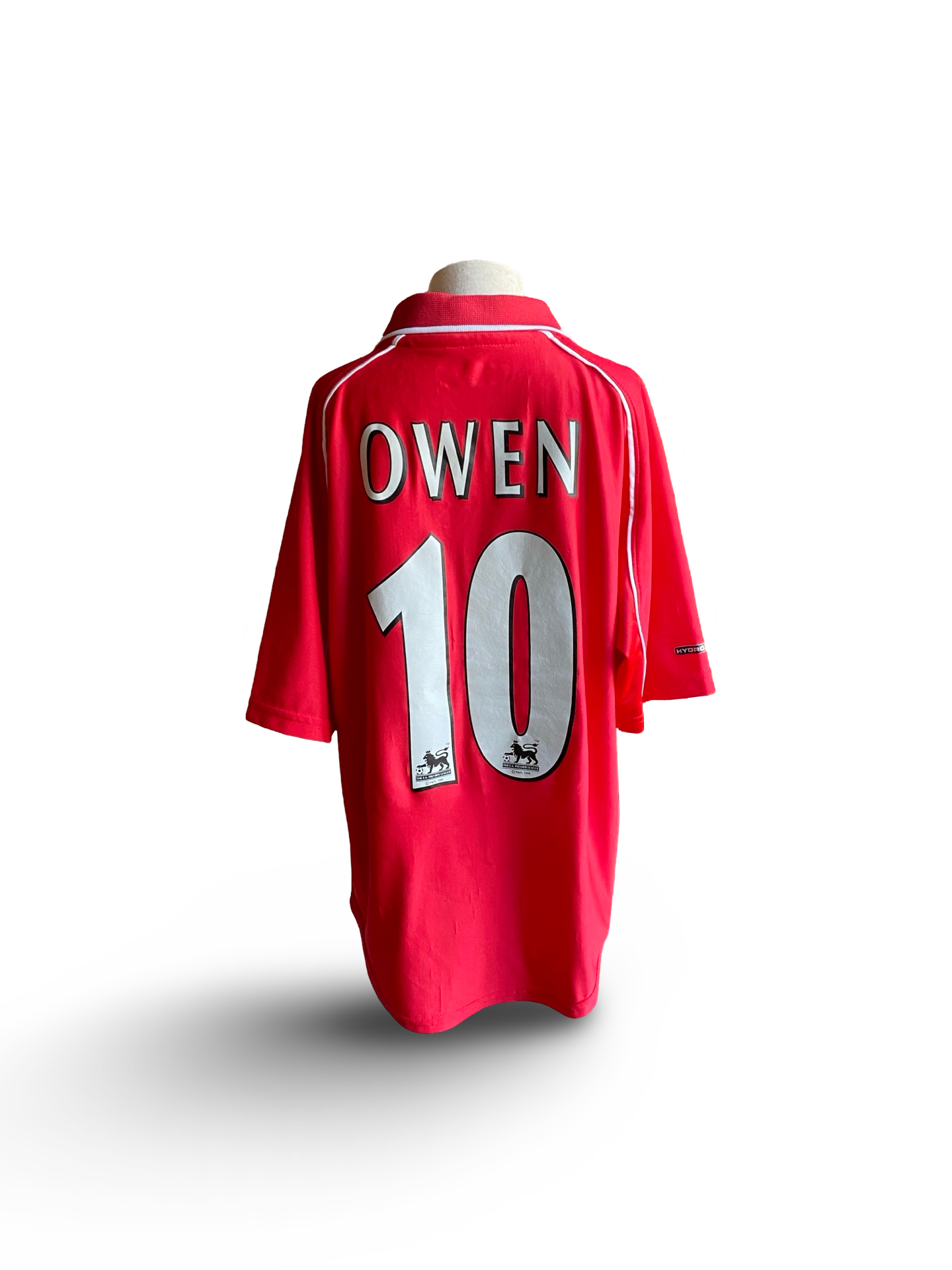 EPL Vtg Michael Owen 10 Liverpool FC 2000-01 Reebok Football Home Jersey             Size Youth L