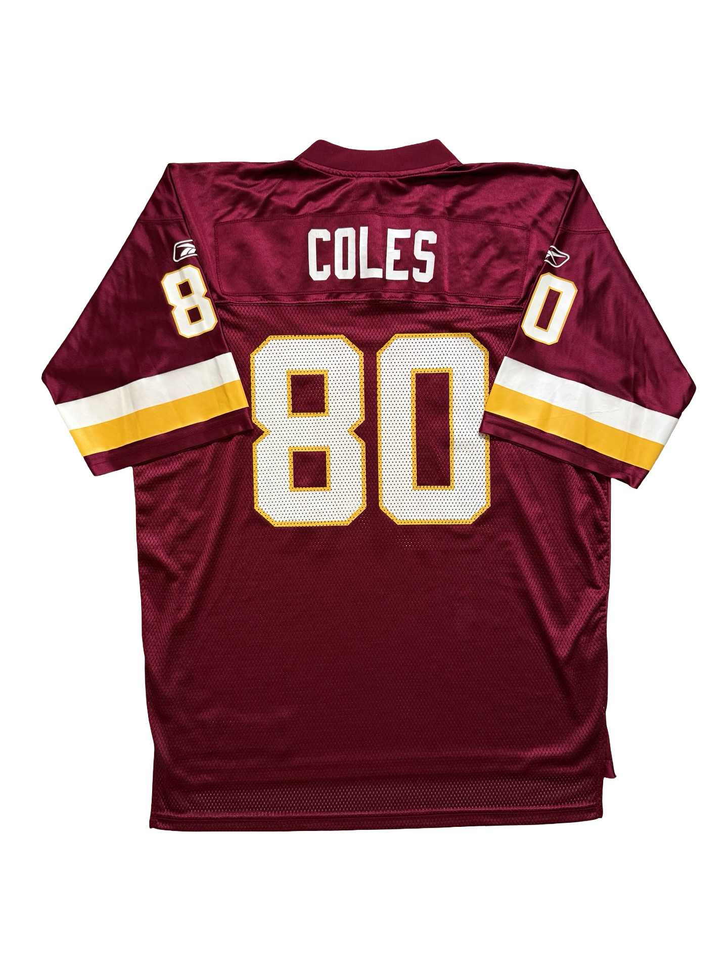 NFL Vtg Laveranues Coles 80 Washington Redskins Reebok Football Jersey Size XL