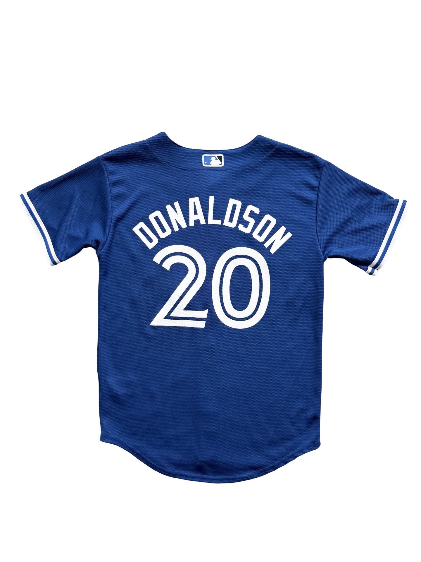 YOUTH MLB Josh Donaldson 20 Toronto Blue Jays Majestic Cool Base Baseball Jersey Size Youth M