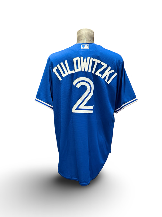 MLB Troy Tulowitzki 2 Toronto Blue Jays Majestic Cool Base Baseball Jersey *New W/Tags* Size L