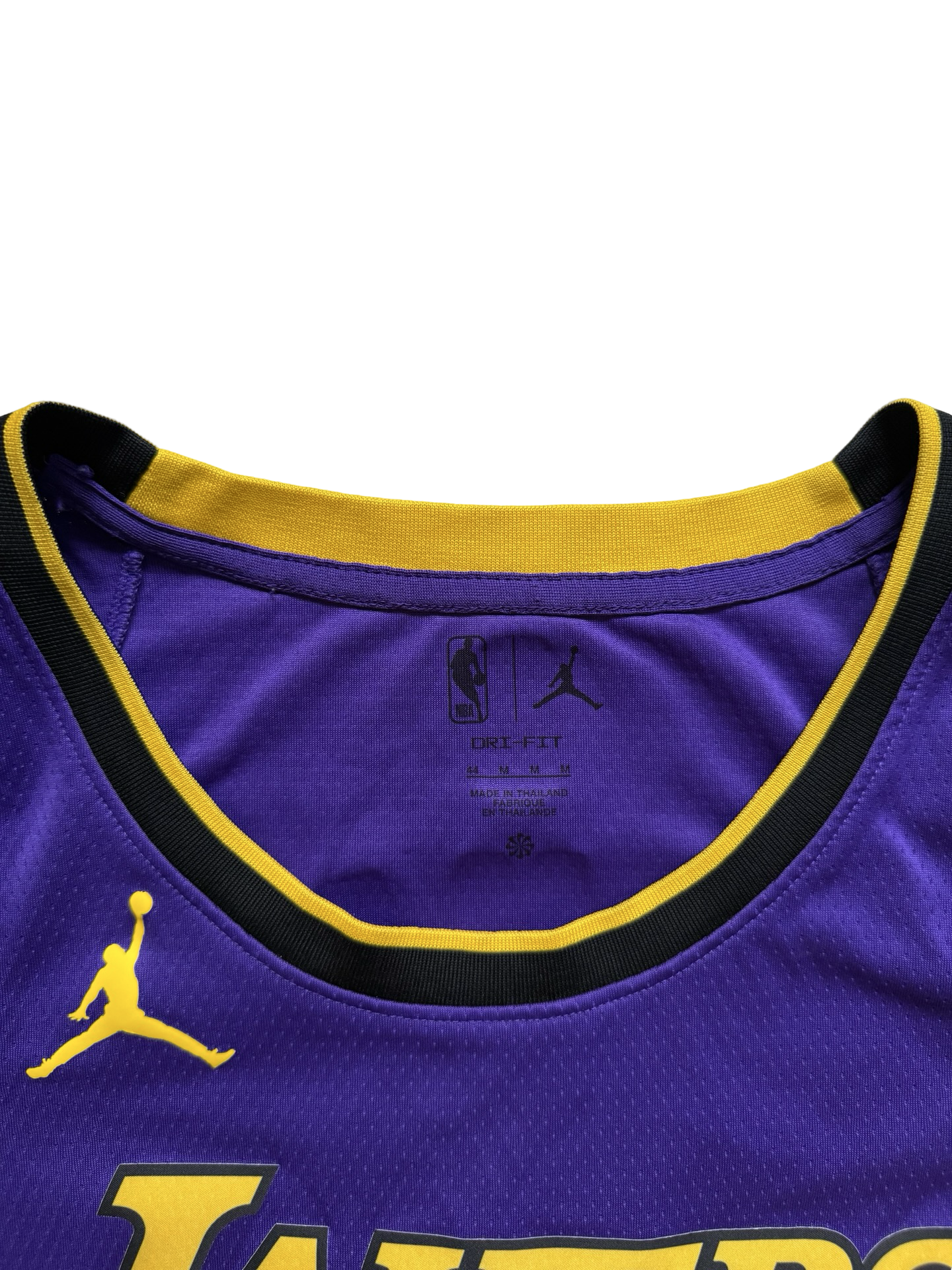 NBA LeBron James 6 LA Lakers Air Jordan Swingman Statement Edition Jersey Size M