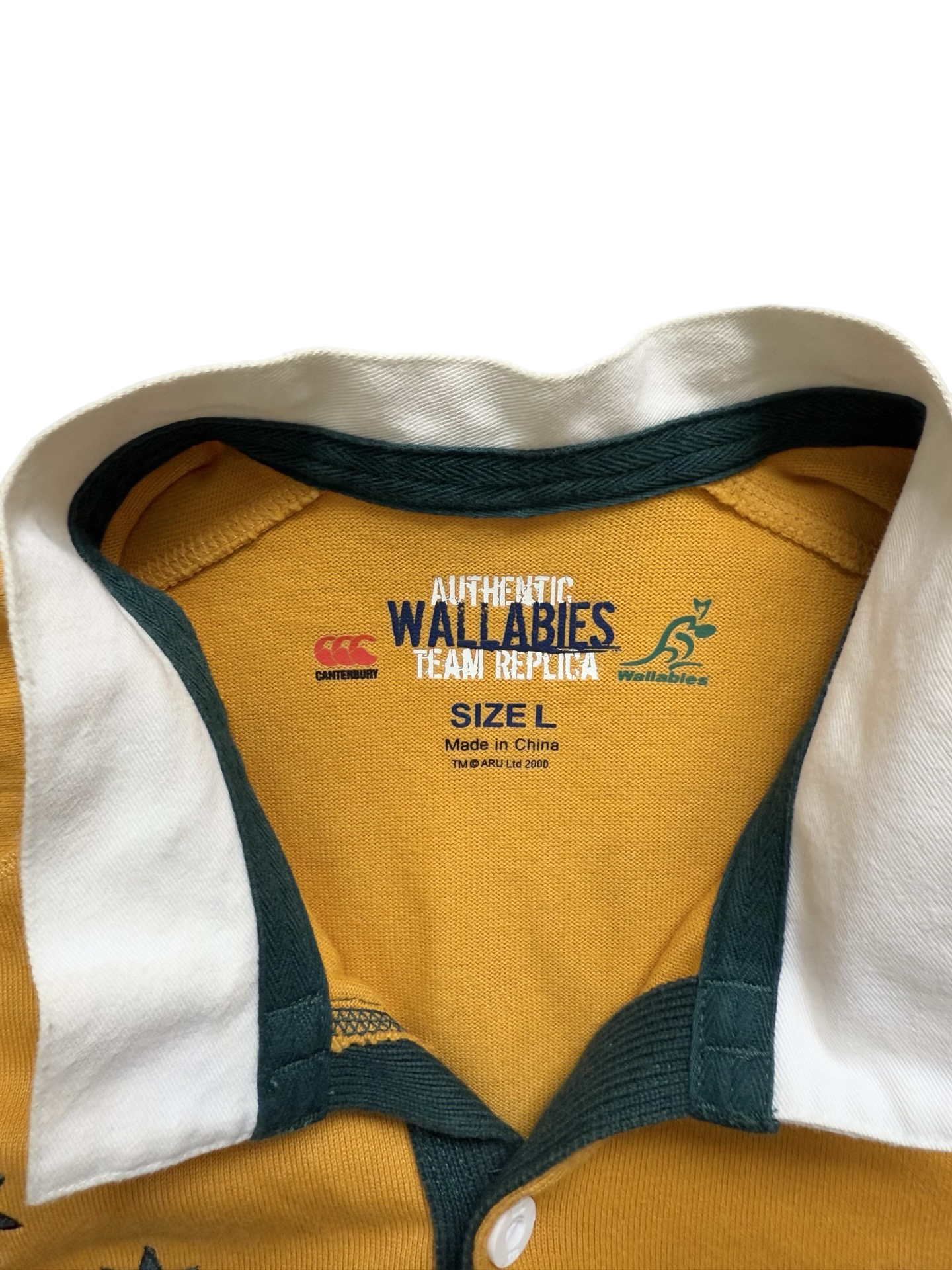 Rugby Union Vtg Australia National Team 2006-07 Wallabies Canterbury Rugby Jersey Size L