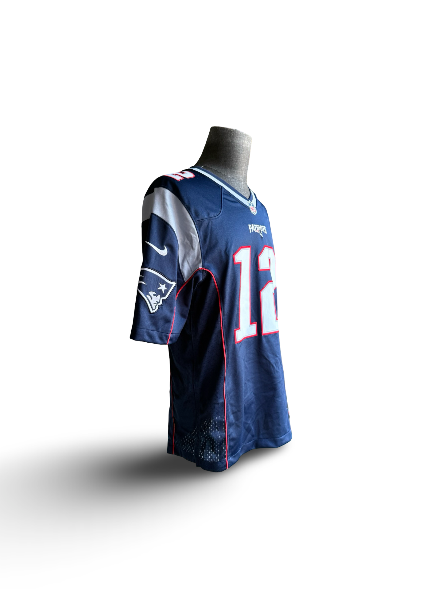 NFL Tom Brady 12 New England Patriots On Field Nike Football Stitched Jersey Size S