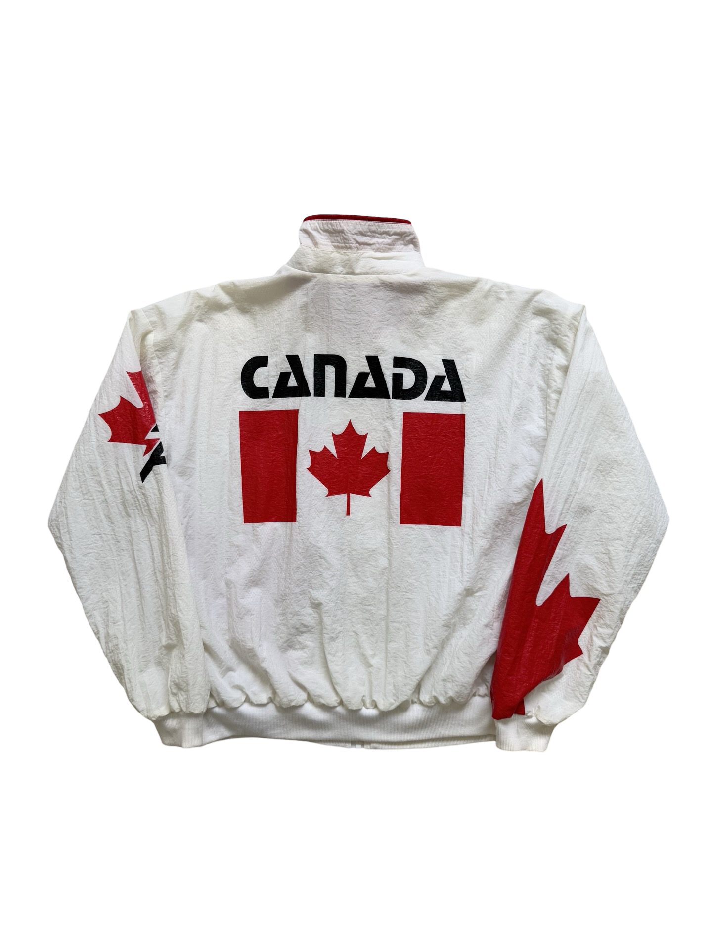 Team Canada Vtg 90’s Athletes Canada Track & Field Sponsored By Mennen Windbreaker Jacket Size XL