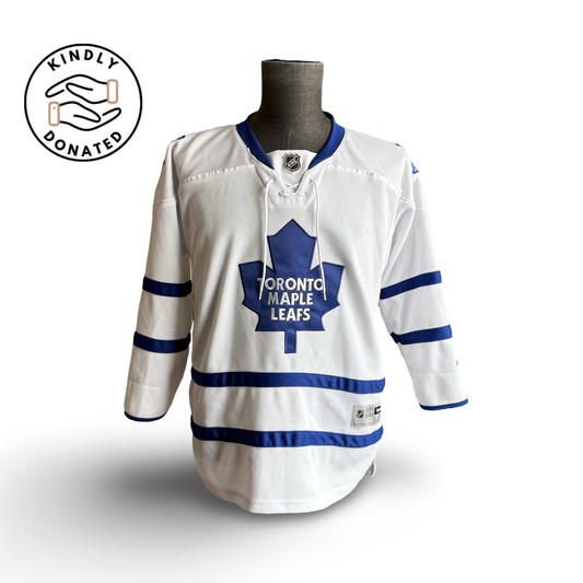 NHL Toronto Maple Leafs Reebok White Jersey Size Youth L/XL