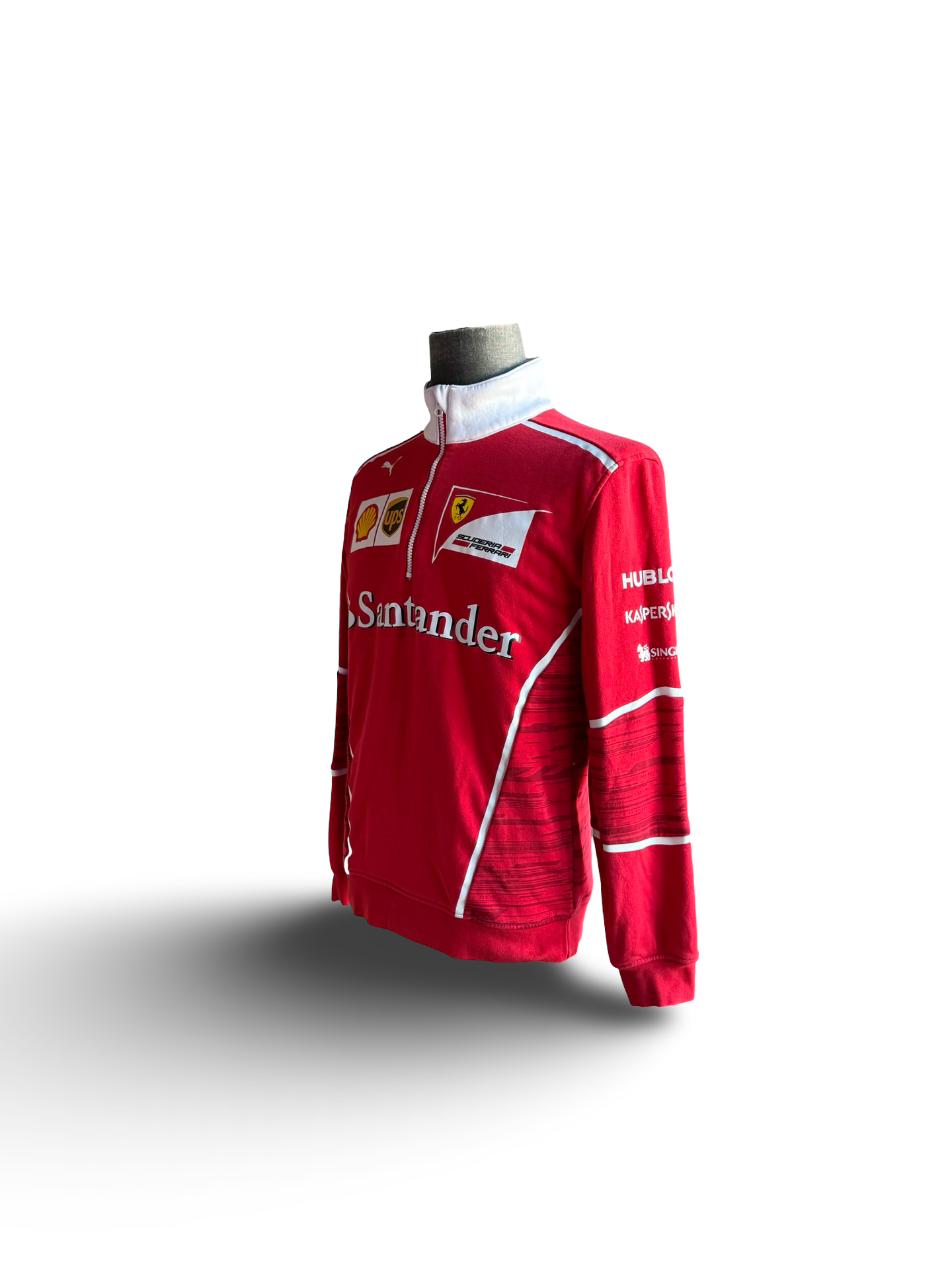 RACING F1 Scuderia Ferrari x Puma Santander L/S Quarter Zip Pullover Size S