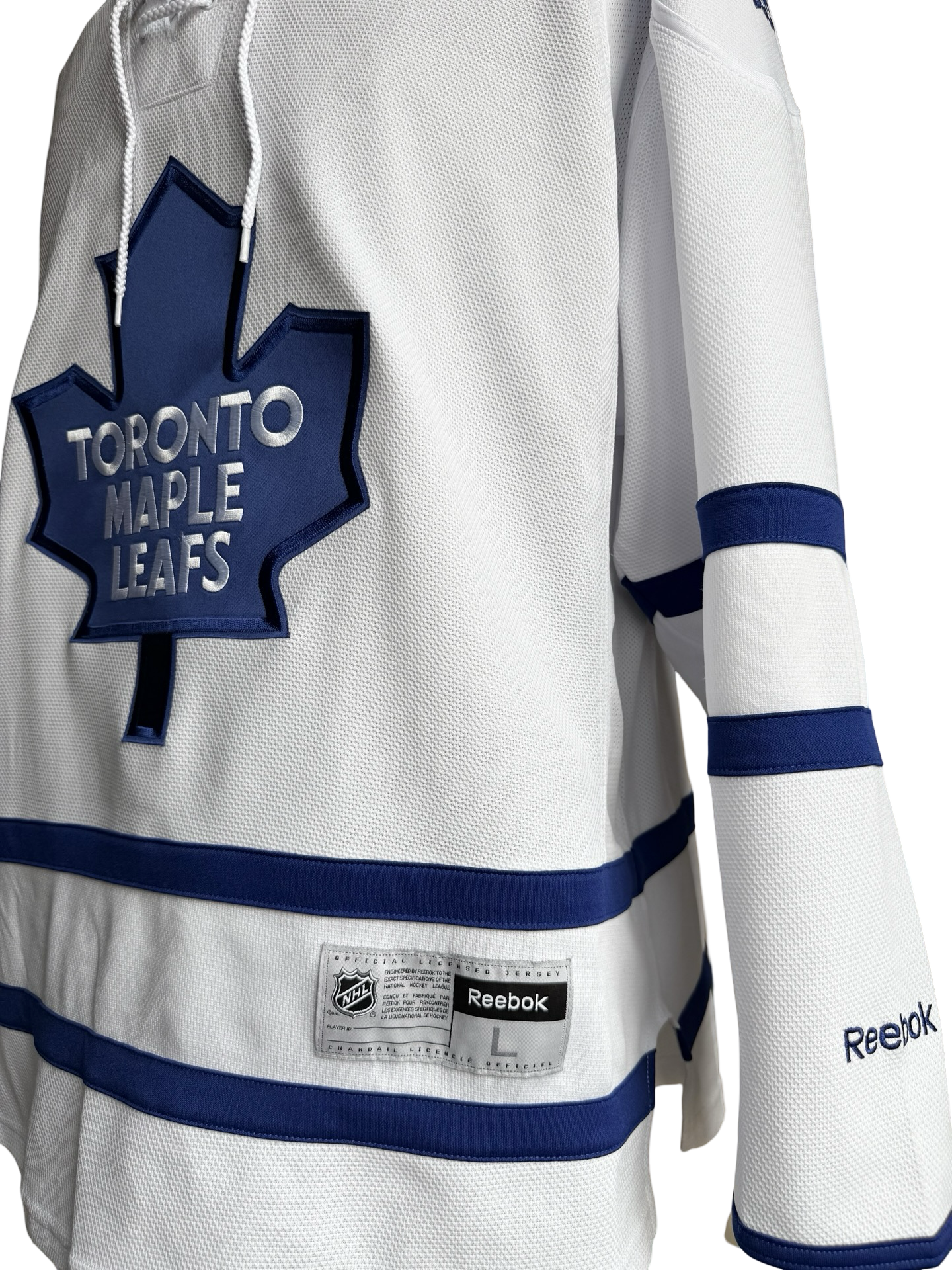 NHL Toronto Maple Leafs Reebok White Hockey Jersey Size L