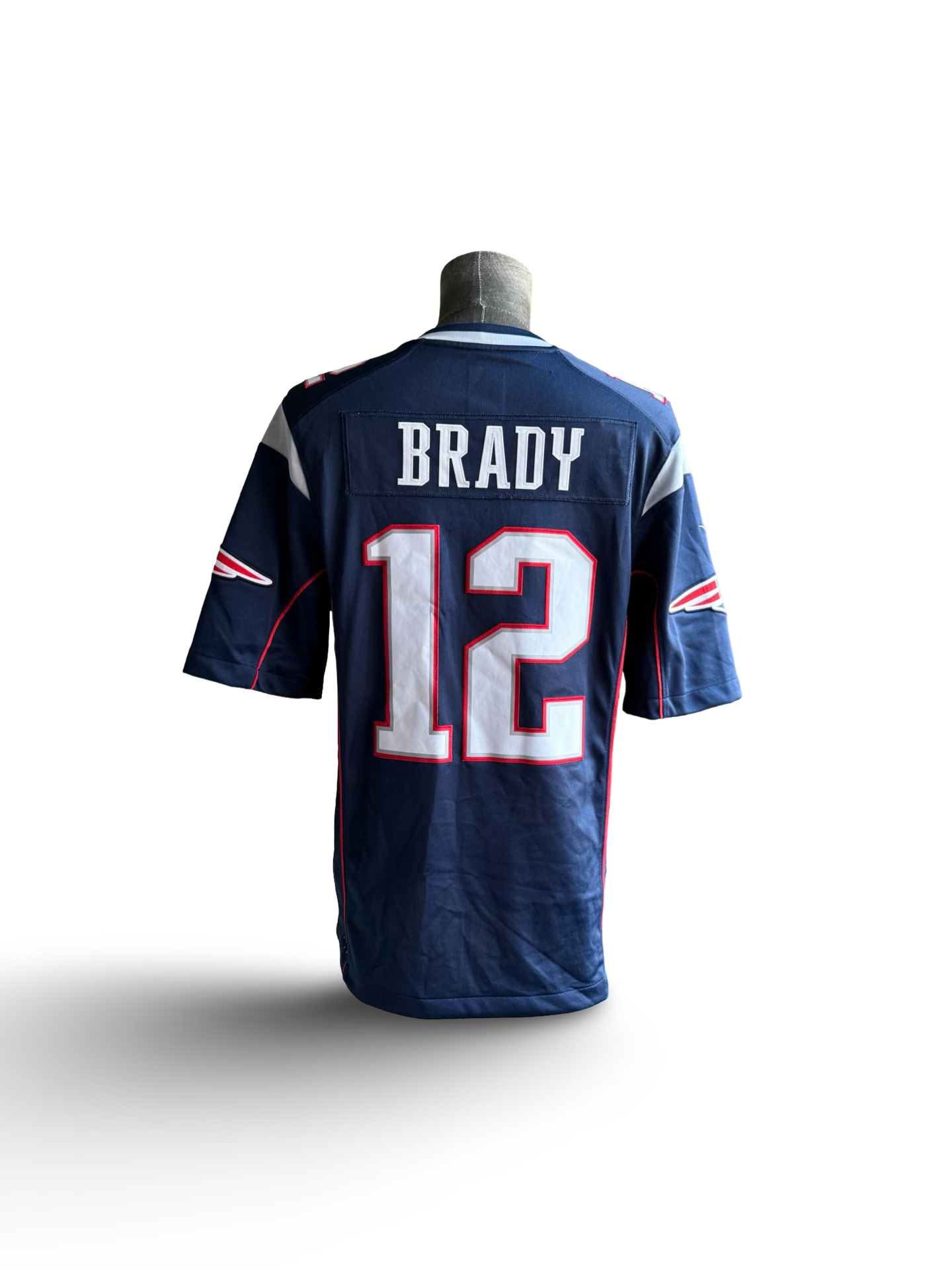 NFL Tom Brady 12 New England Patriots On Field Nike Football Stitched Jersey Size S