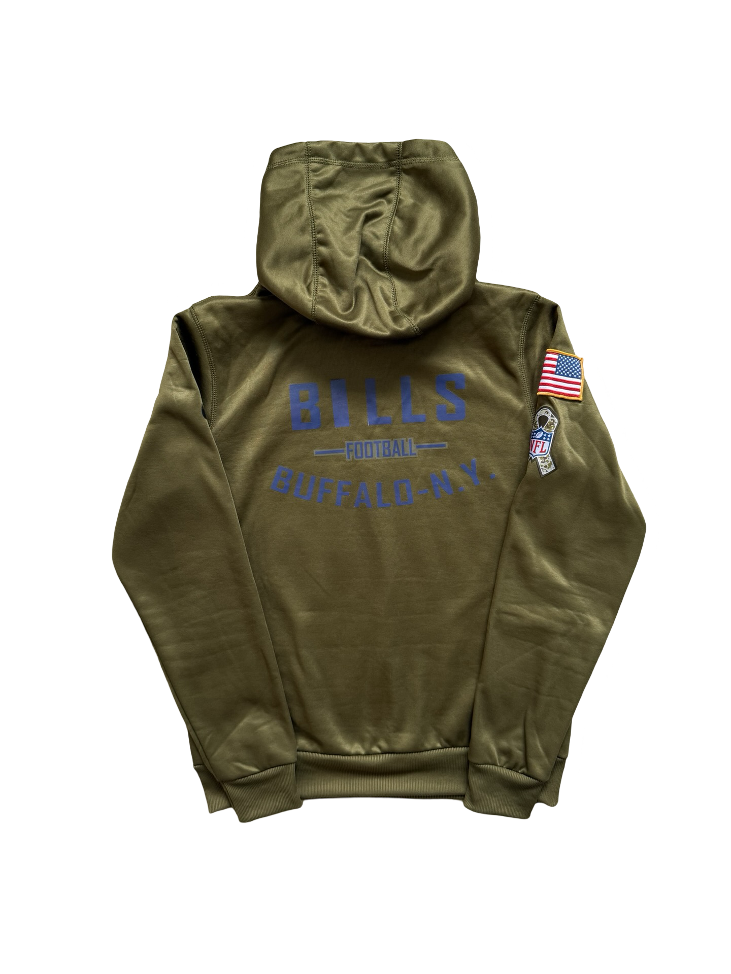 YOUTH NFL Buffalo Bills Salute to Service Olive Hoodie Size Youth M