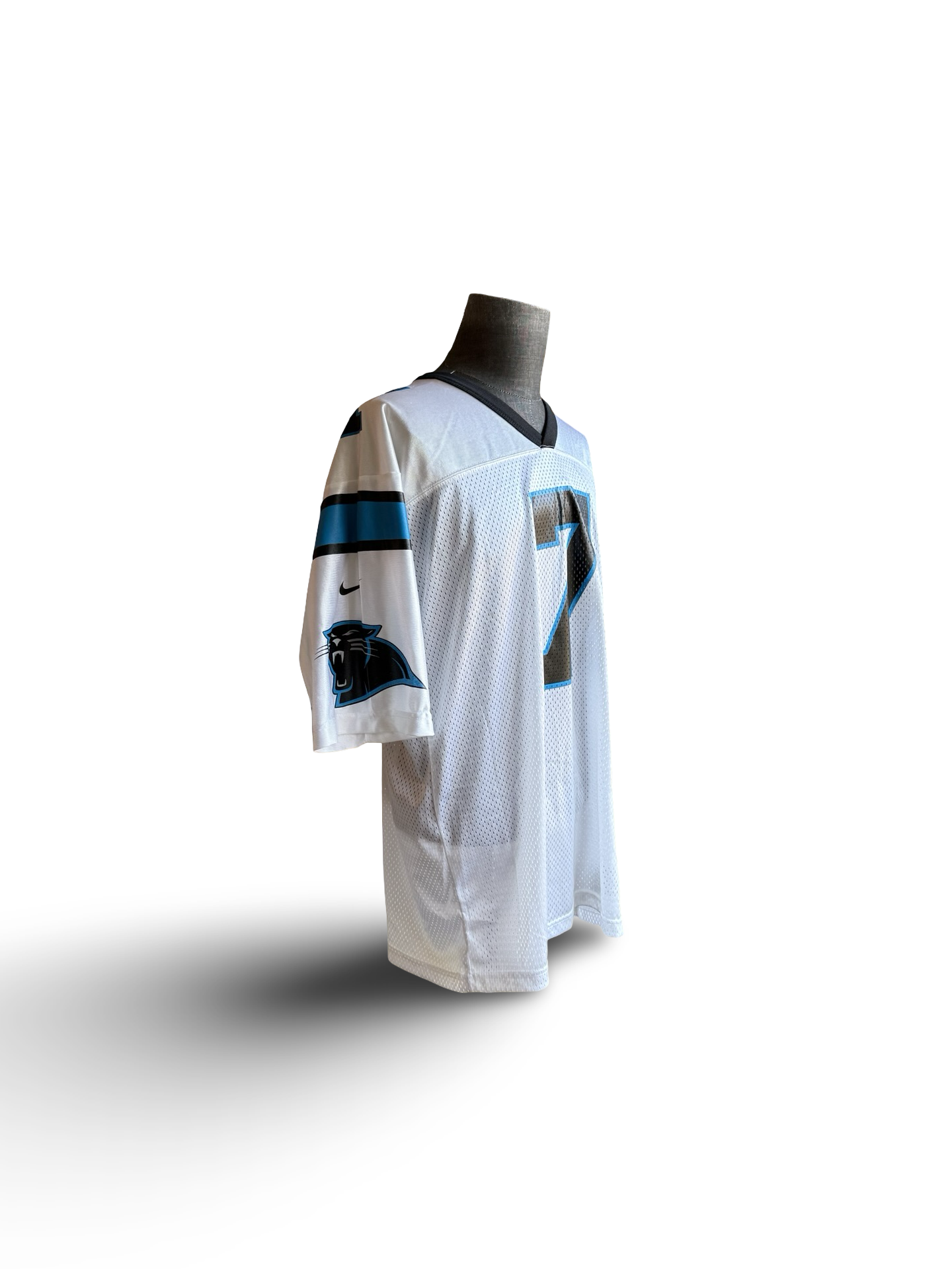 NFL Vtg Steve Beuerlein 7 Carolina Panthers 90’s Nike Football Jersey Size L