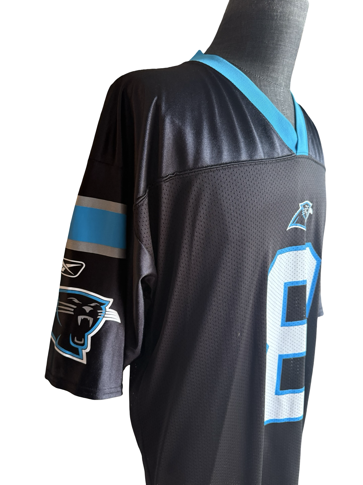 NFL Vtg David Carr 8 Carolina Panthers Reebok Football Jersey Size L