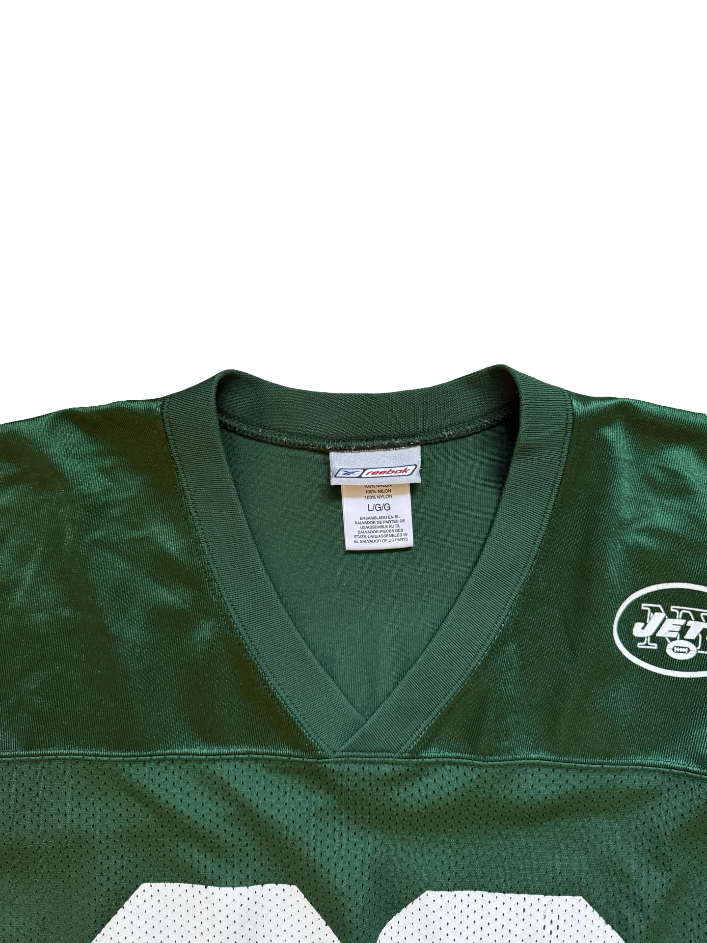 NFL Vtg Curtis Martin 28 New York Jets Reebok Football Jersey Size L