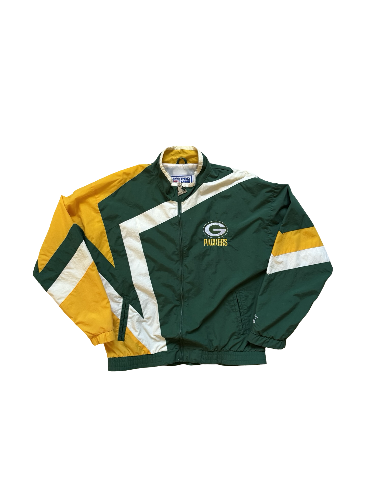 NFL Vtg 90’s Green Bay Packers ProLine Starter Football Zip Up Jacket Size XL