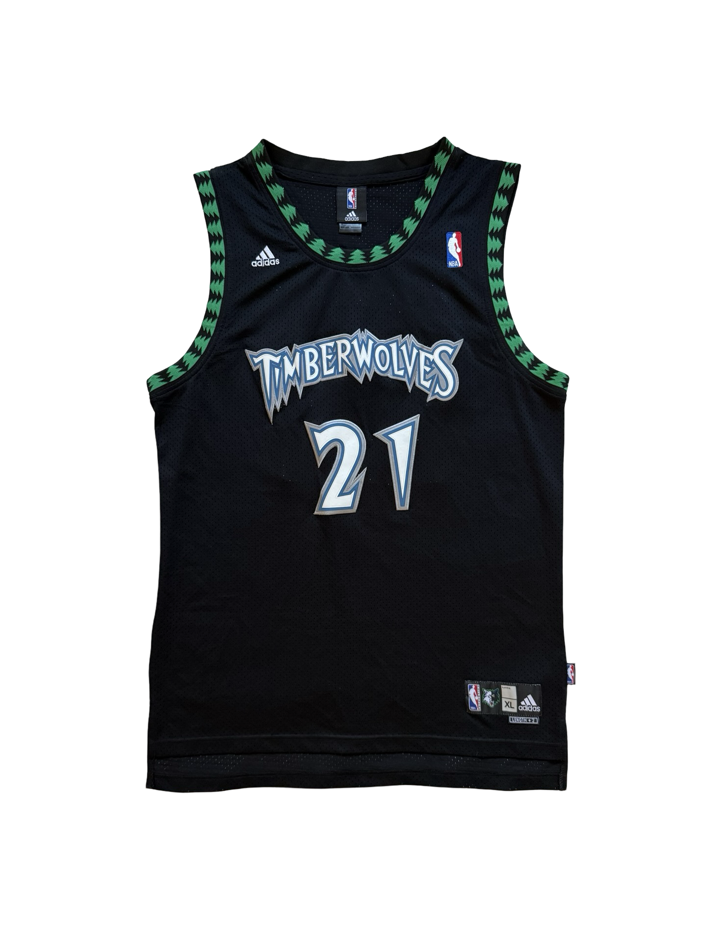 NBA Vtg 2000’s Kevin Garnett 21 Minnesota Timberwolves Adidas Jersey Size XL