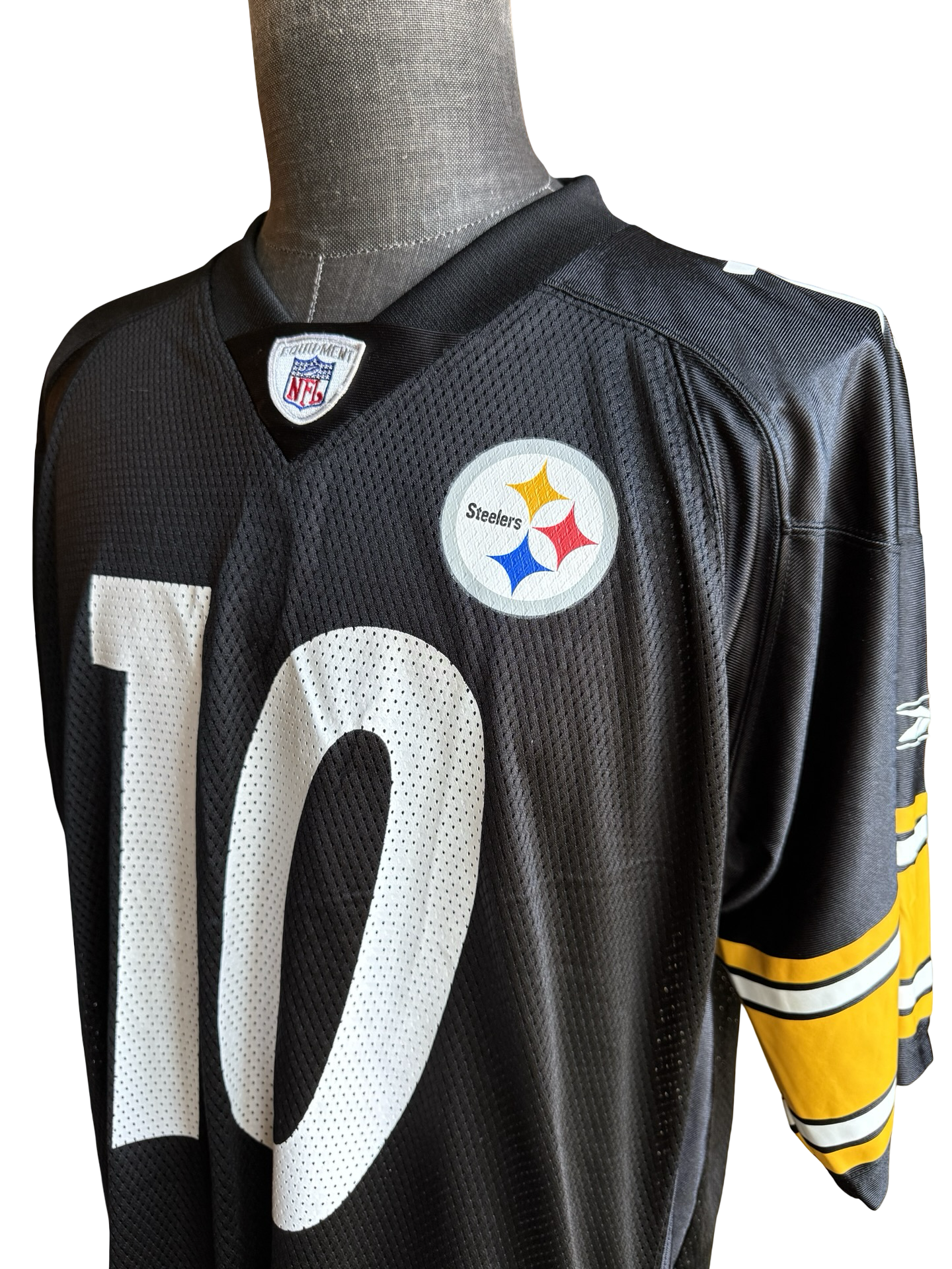 NFL Vtg Kordell Stewart 10 Pittsburgh Steelers Reebok Football Jersey Size L
