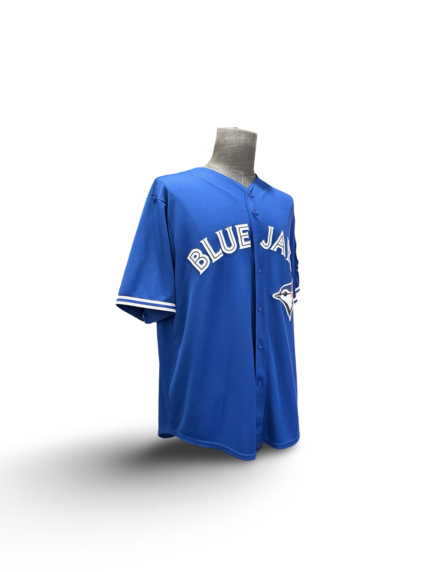 MLB Edwin Encarnacion 10 Toronto Blue Jays Majestic CoolBase 40th Anniversary Baseball Jersey Size XL