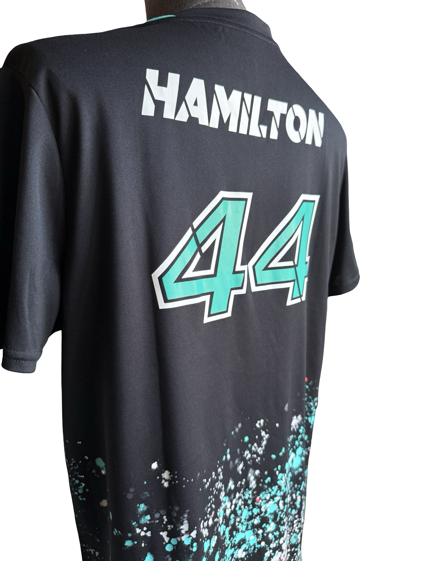 RACING F1 Lewis Hamilton 44 Mercedes AMG Petronas Team T-Shirt Size L