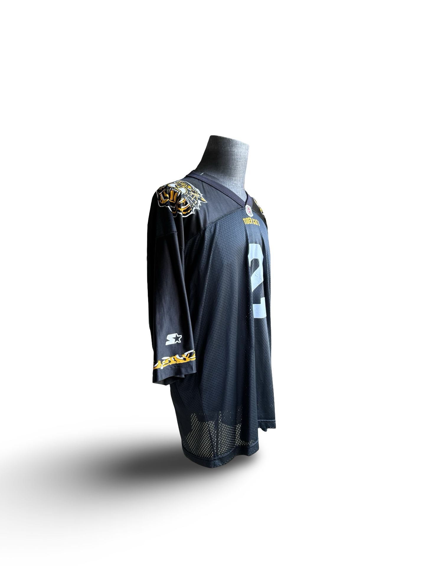 CFL Vtg Eric Carter Hamilton Ti-Cats Starter MIC Football Jersey Size L