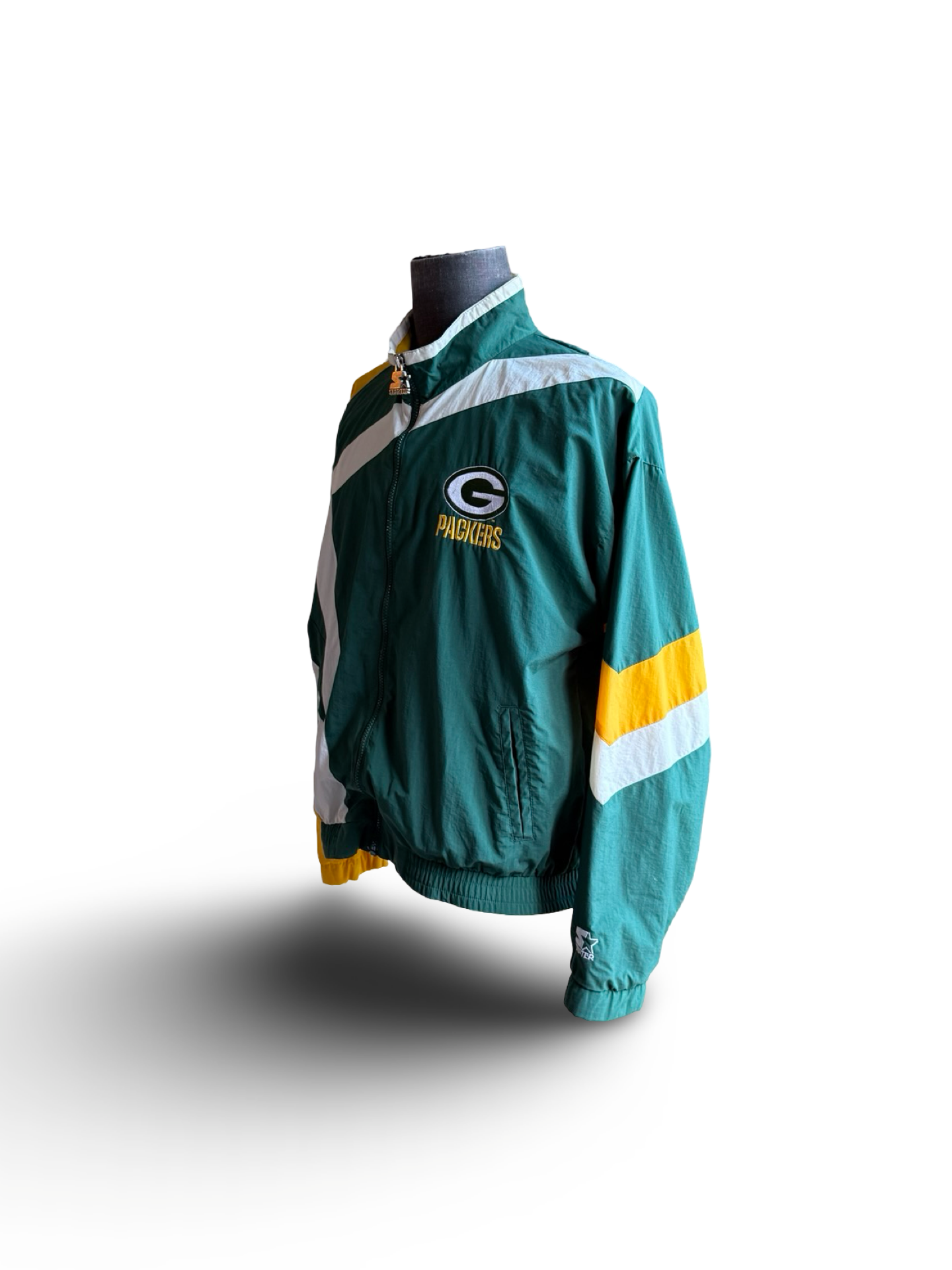 NFL Vtg 90’s Green Bay Packers ProLine Starter Football Zip Up Jacket Size XL
