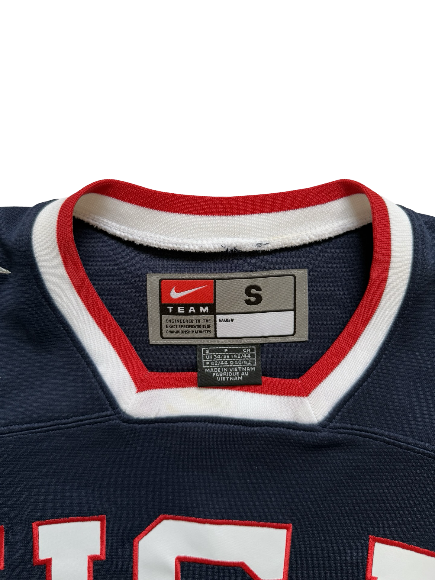 Team USA IIHF 2010 Olympics Hockey Nike Jersey Size S