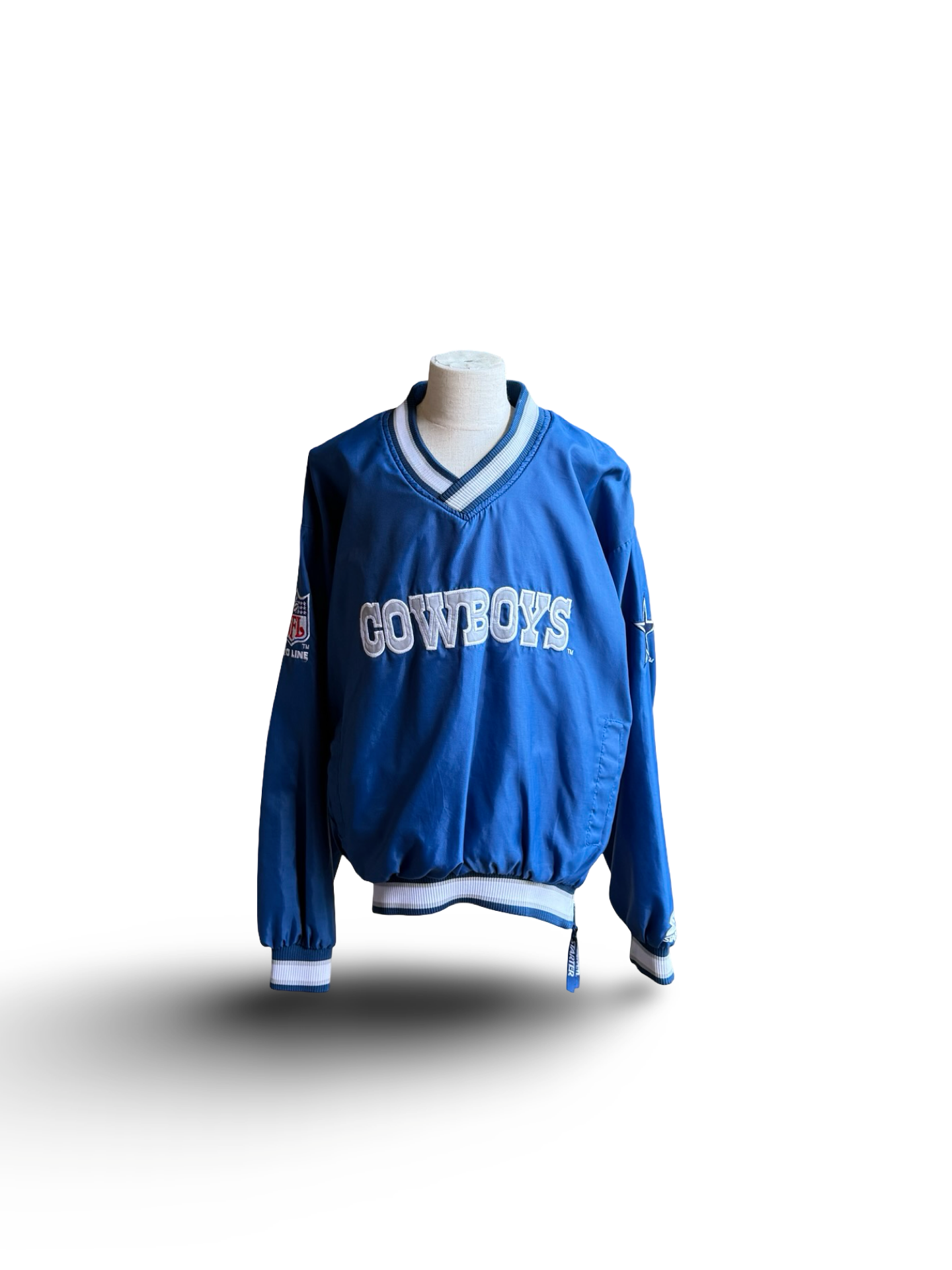 NFL Vtg Dallas Cowboys Starter Football ProLine 90’s Pullover Size Youth L