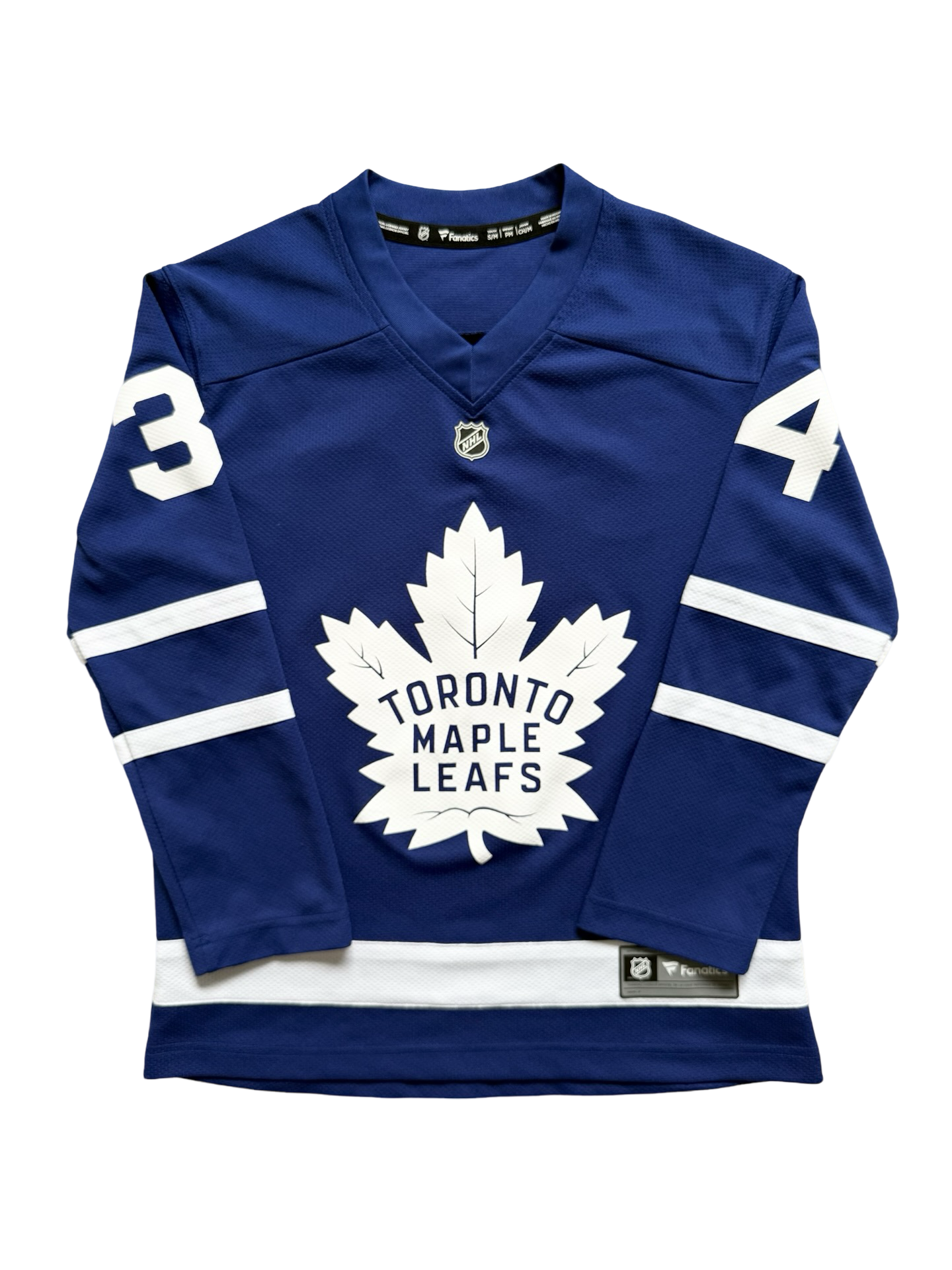 YOUTH NHL Auston Matthews 34 Toronto Maple Leafs Fanatics Hockey Jersey Size Youth S/M