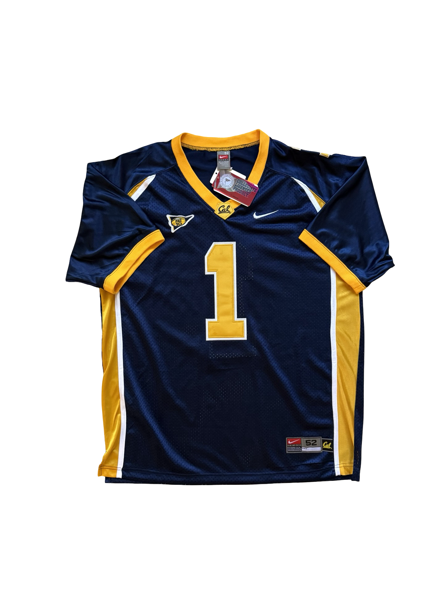 NCAA Vtg Desean Jackson 1 California Golden Bears Nike Football Jersey NWT Size L