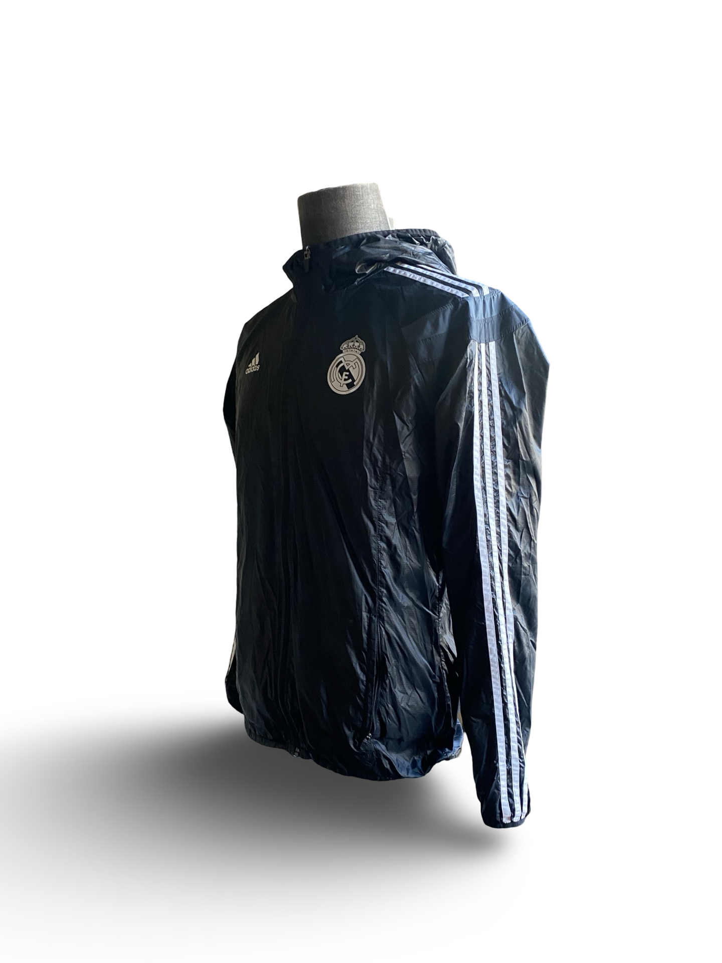 Soccer LaLiga Real Madrid 2014 Anthem Adidas Windbreaker Football Jacket Size M