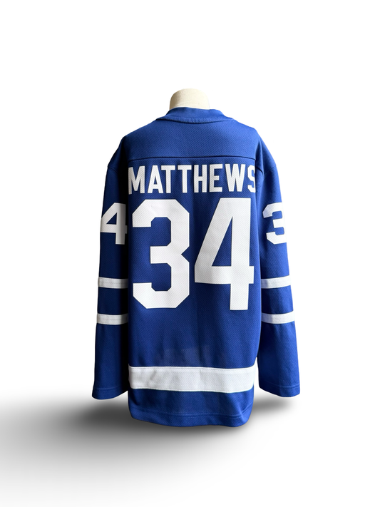 YOUTH NHL Auston Matthews 34 Toronto Maple Leafs Fanatics Hockey Jersey Size Youth S/M