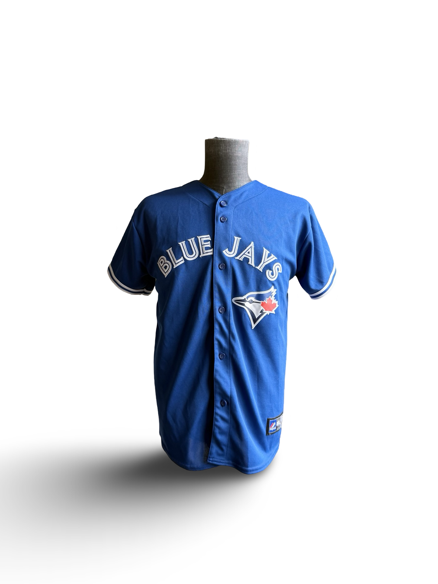 YOUTH MLB Jose Bautista 19 Toronto Blue Jays Majestic Baseball Jersey Size Youth XL