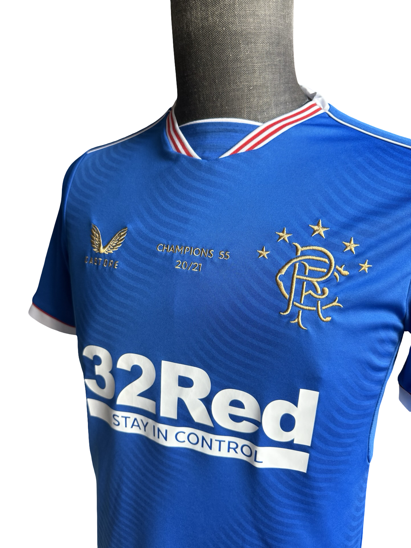 Soccer Glasgow Rangers 2020/21 Castore Home Football Jersey Size S