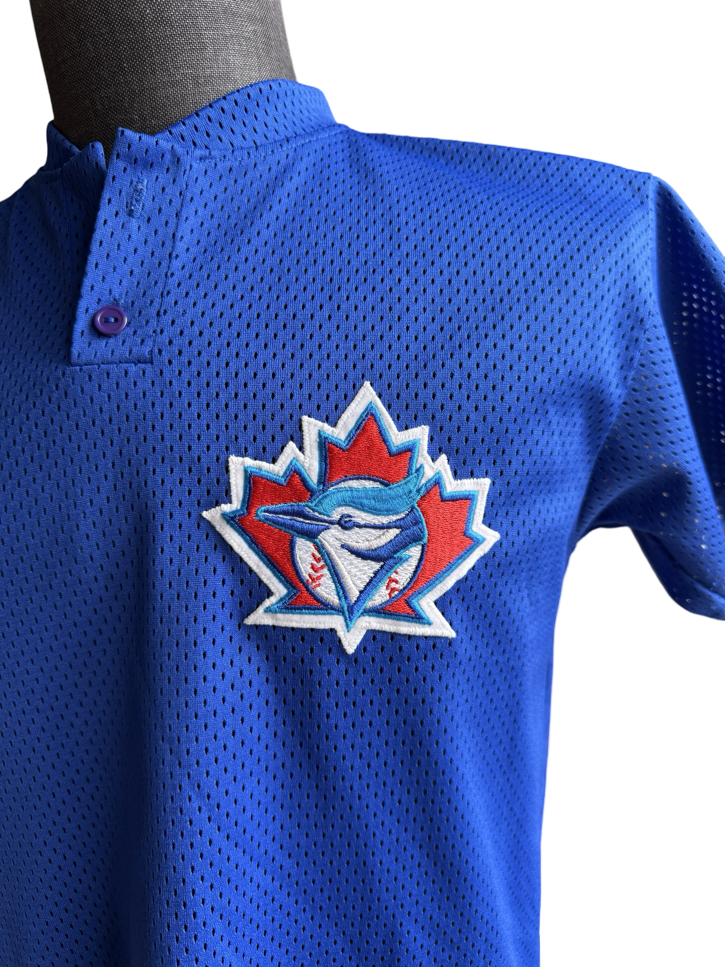 YOUTH MLB Vtg Toronto Blue Jays Majestic Diamond Collection Baseball Jersey Youth XL
