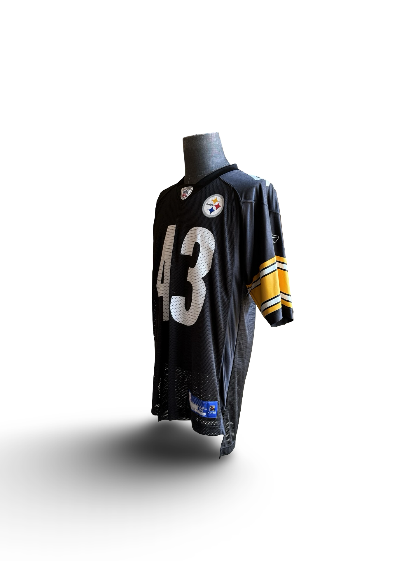 NFL Vtg Troy Polamalu 43 Pittsburgh Steelers Reebok Football Jersey Size M