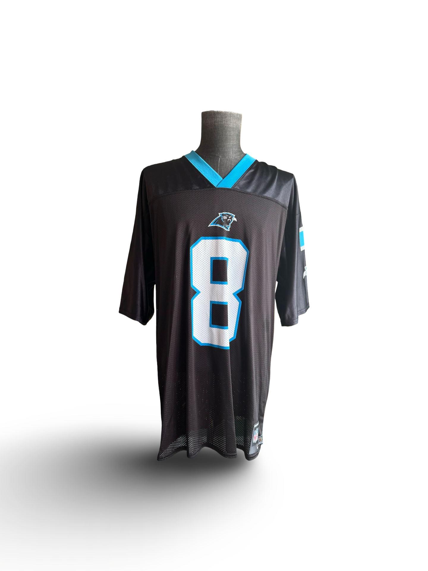 NFL Vtg David Carr 8 Carolina Panthers Reebok Football Jersey Size L