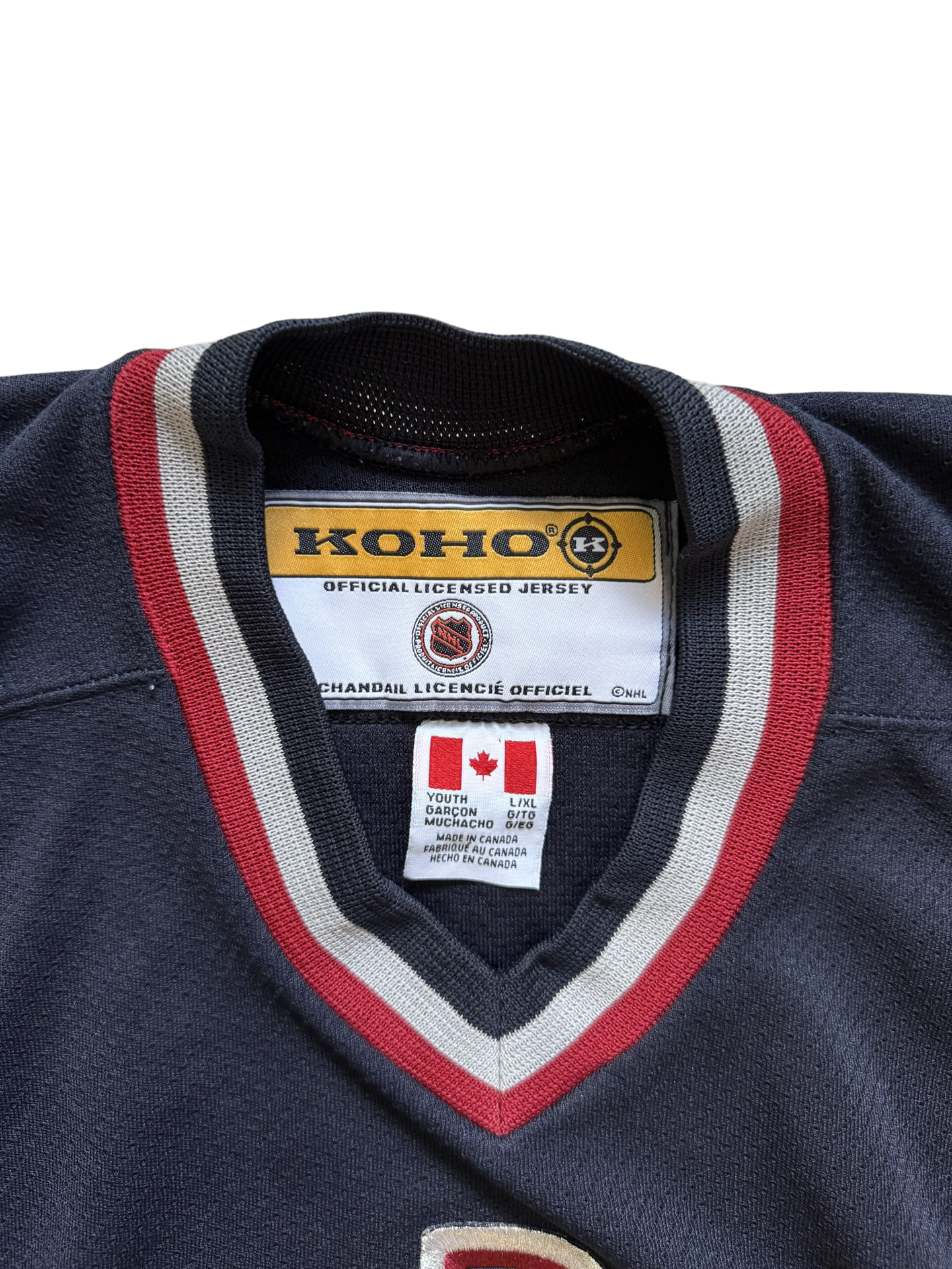 YOUTH NHL Vtg Vancouver Canucks Koho Hockey Jersey Size Youth L/XL
