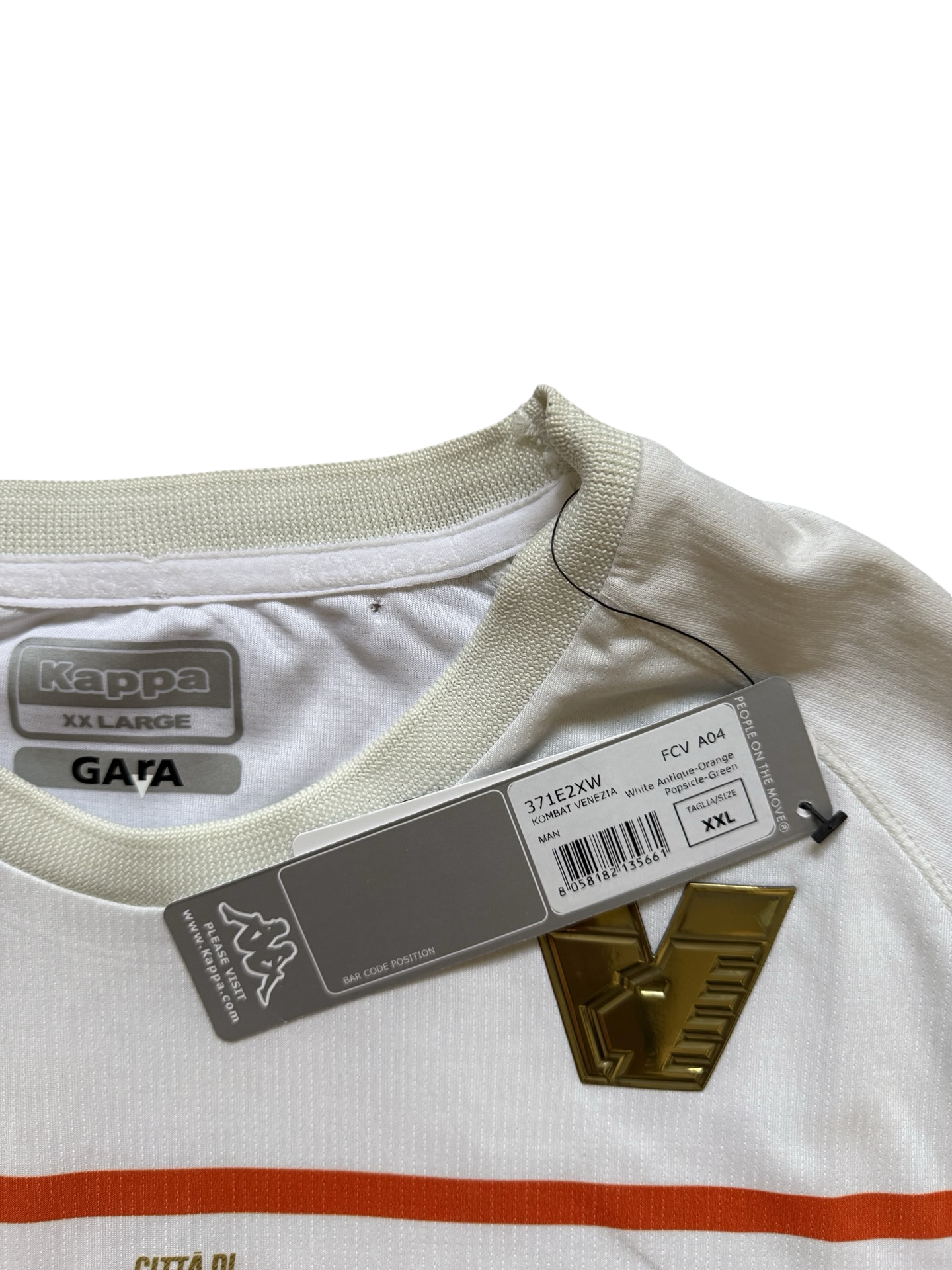 Soccer Venezia FC 2022/23 Home Kappa Football Jersey NWT Size 2XL